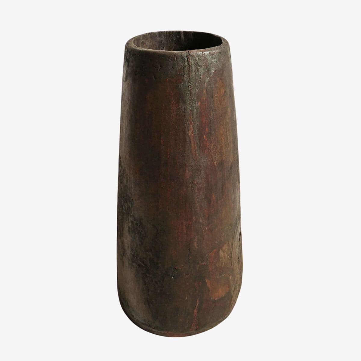 Old Naga Tall Wood Pot - Image 1