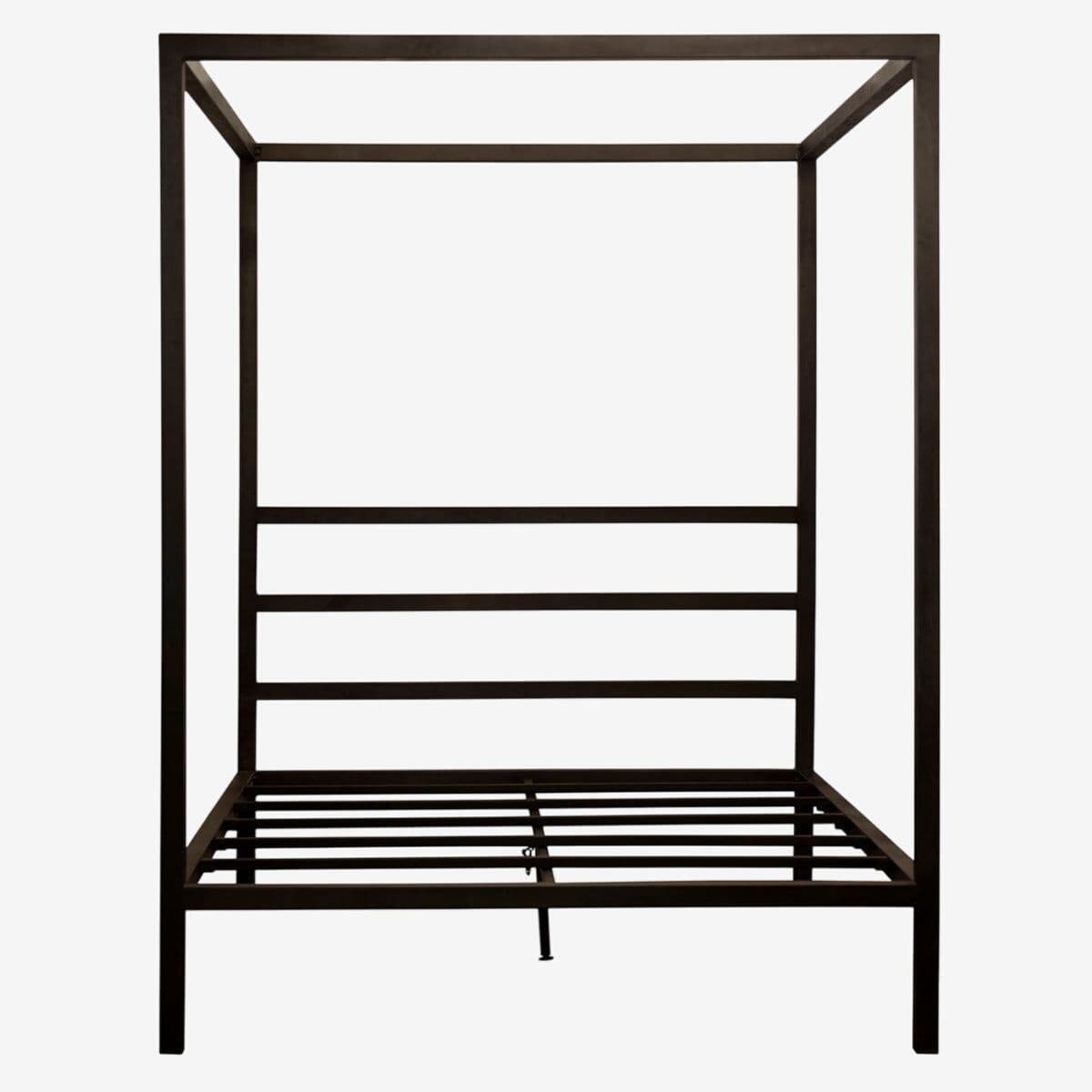 Modern Iron Canopy Queen Bed - Image 1