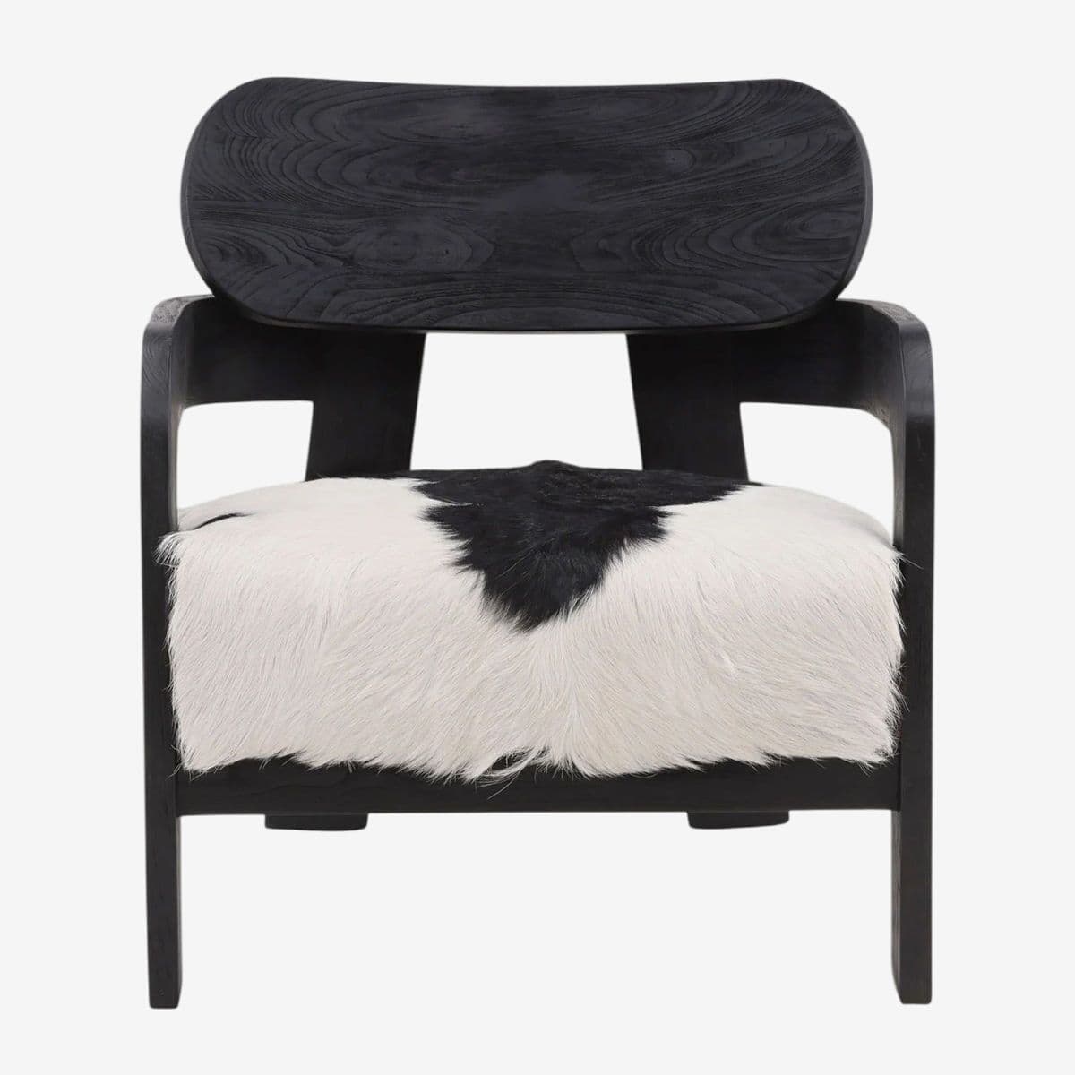 Mod Black & White Hide Chair - Image 1