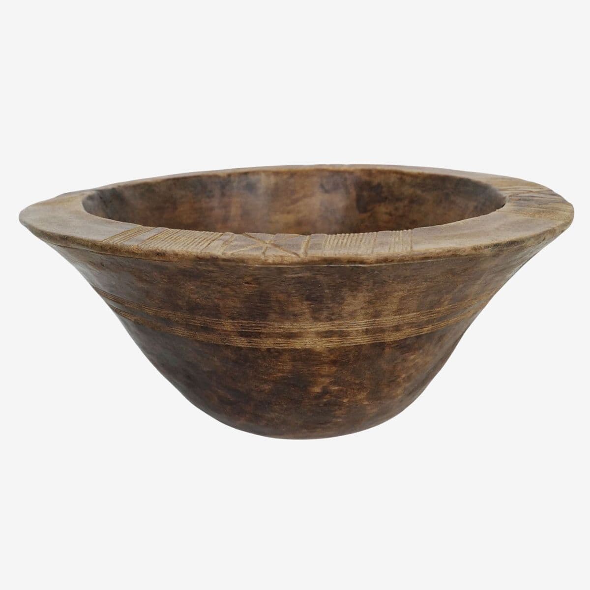 Old Tuareg Wood Bowl - Image 1