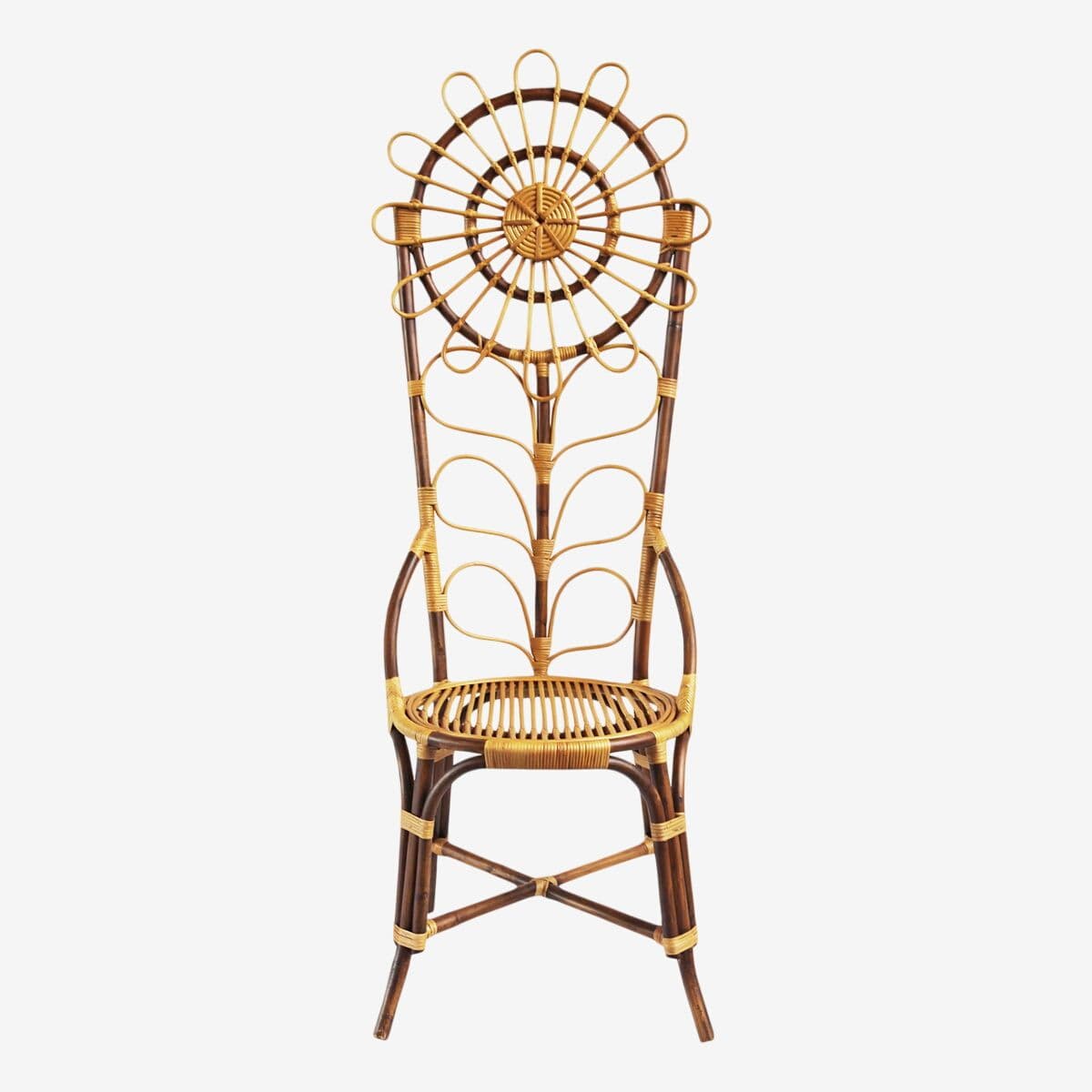 Tall Bamboo Sunflower Chair - Image 1