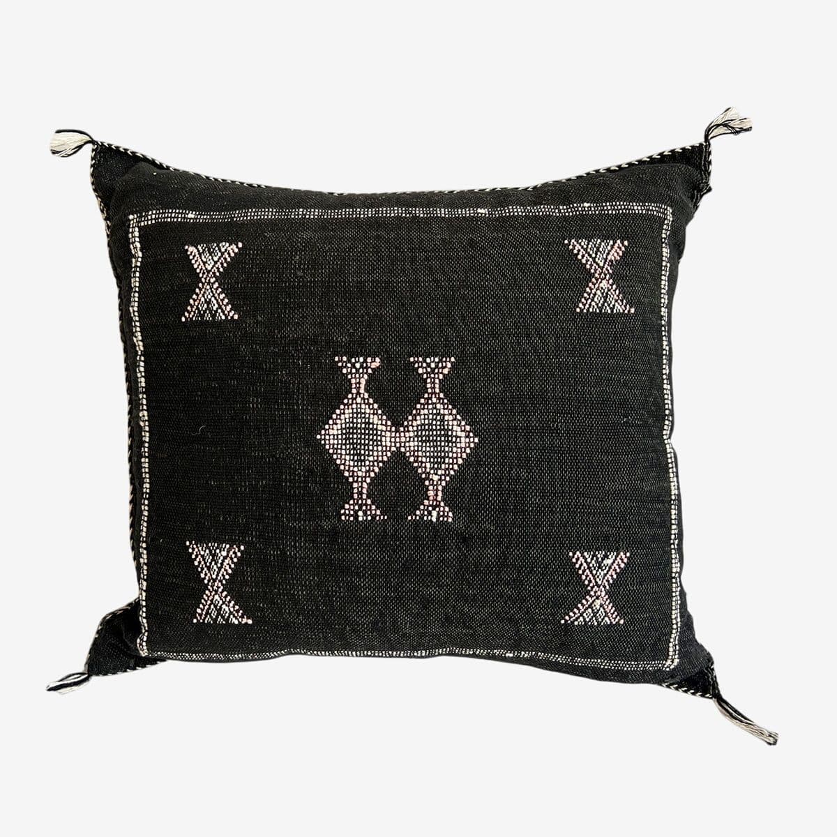 Vintage Black Kilim Pillow - Image 1
