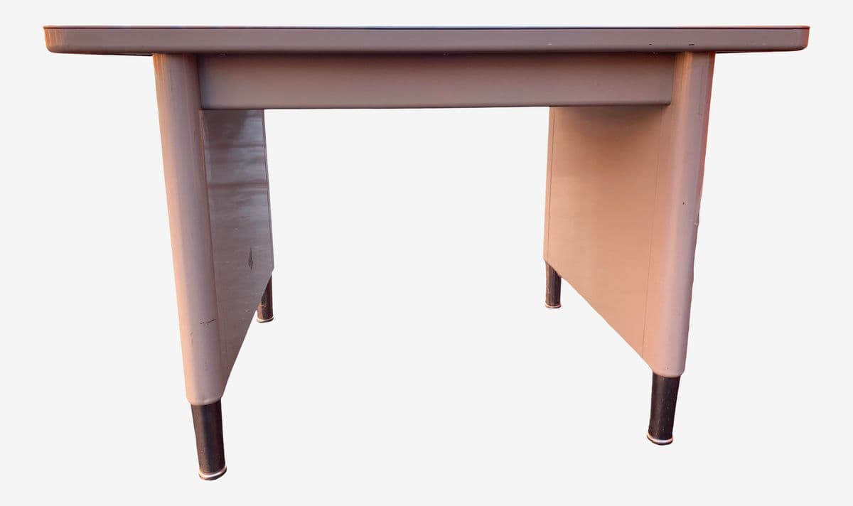Vintage Mid-Century Modern Steelcase Metal Writing Desk - Image 1