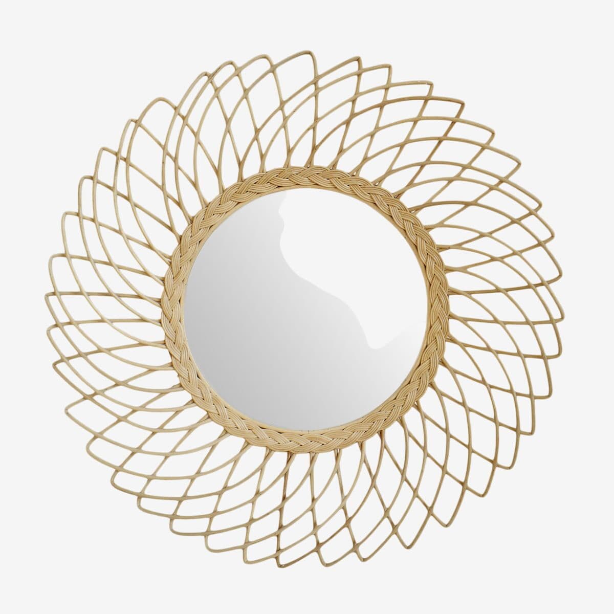 Rattan Sun Mirror - Image 1