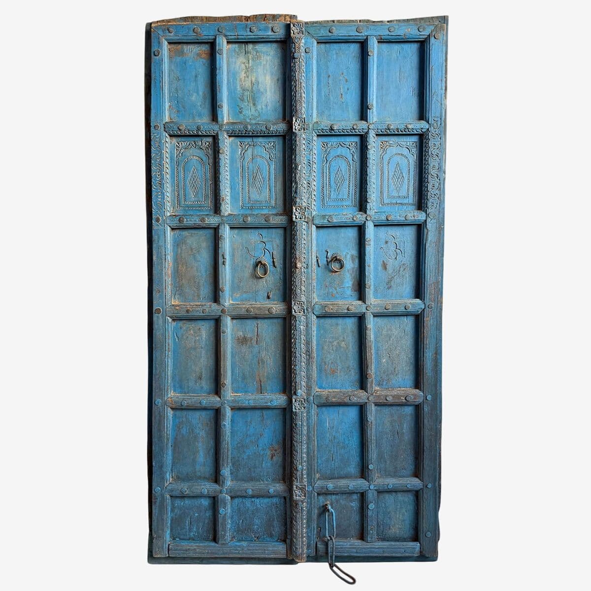 Antique India Set of Blue Doors - Image 1