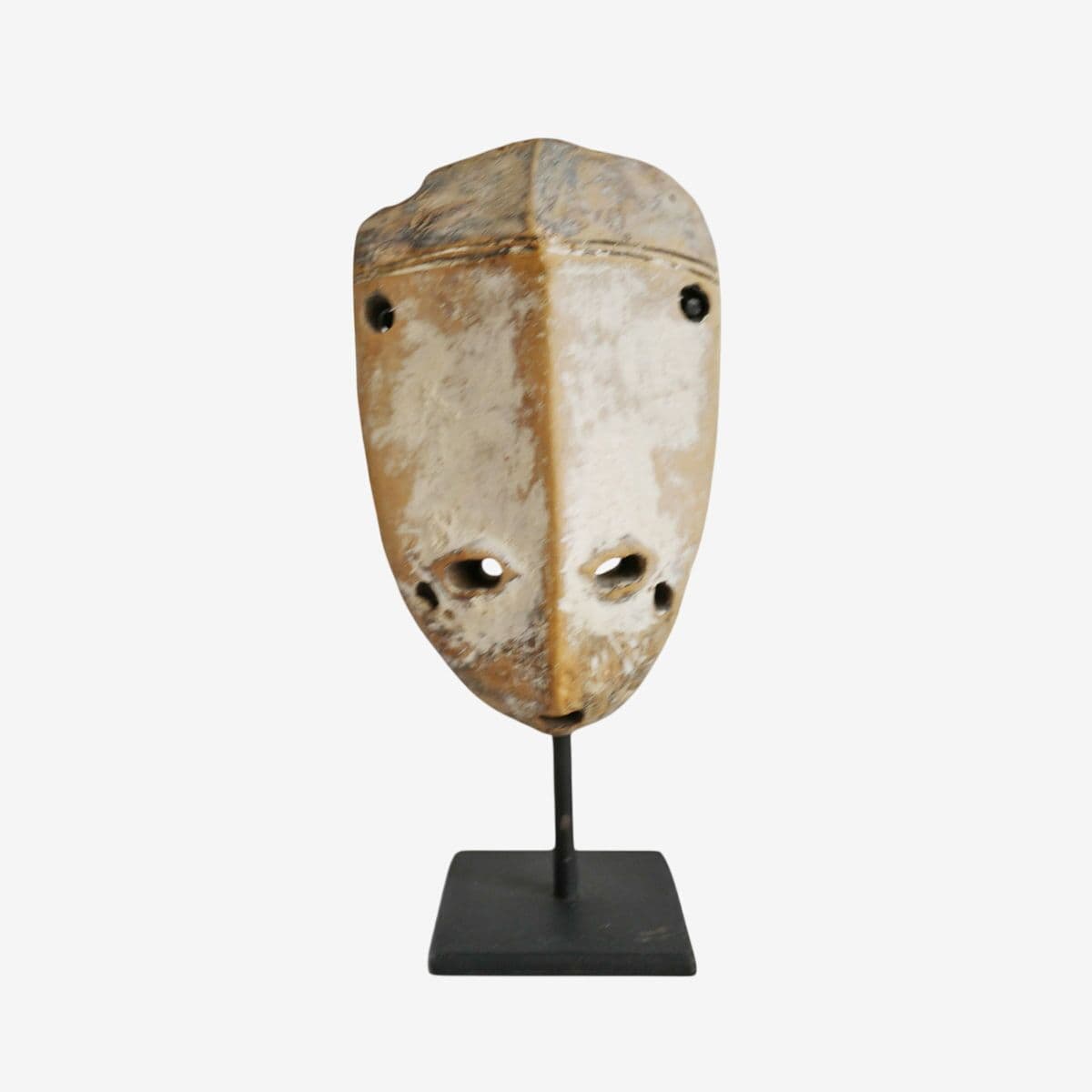 Vintage Small Passport Lega Mask on Stand - Image 1