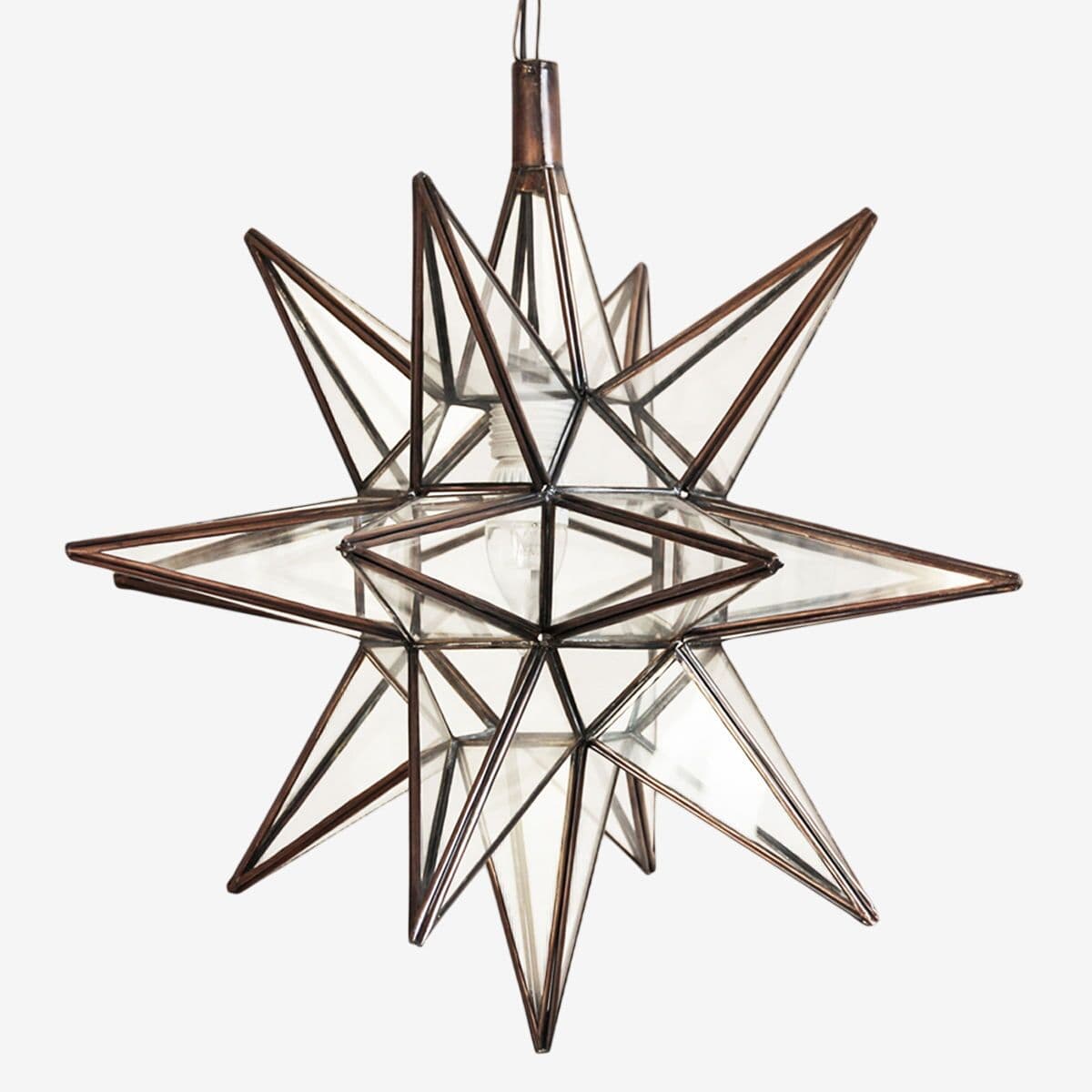Clear Moravian Star Light Large - Image 1