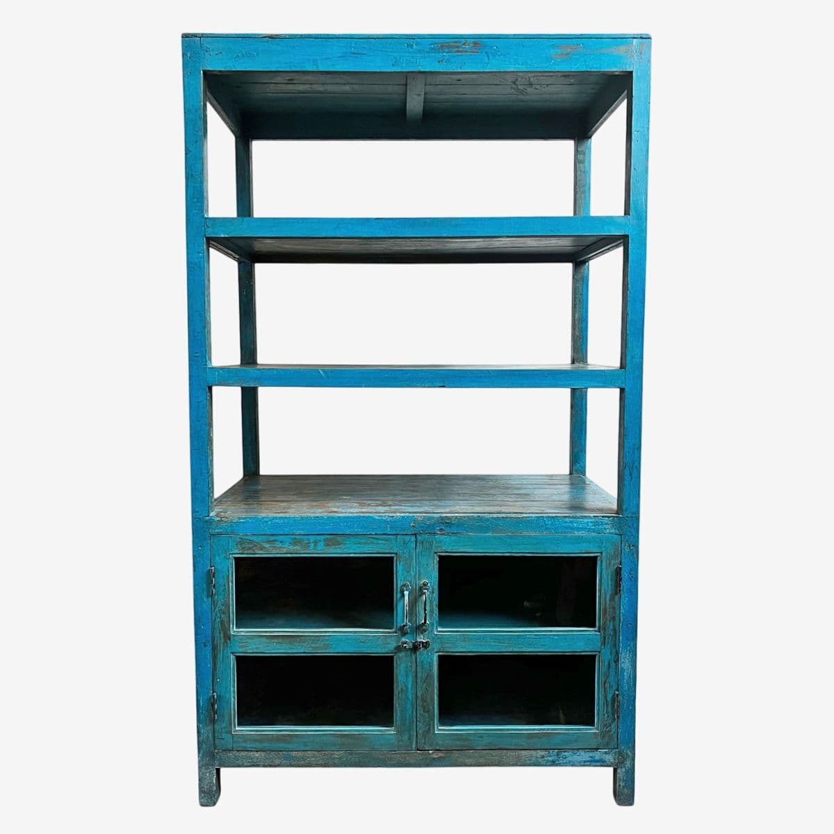 Vintage Cobalt Blue Shelf Cabinet - Image 1