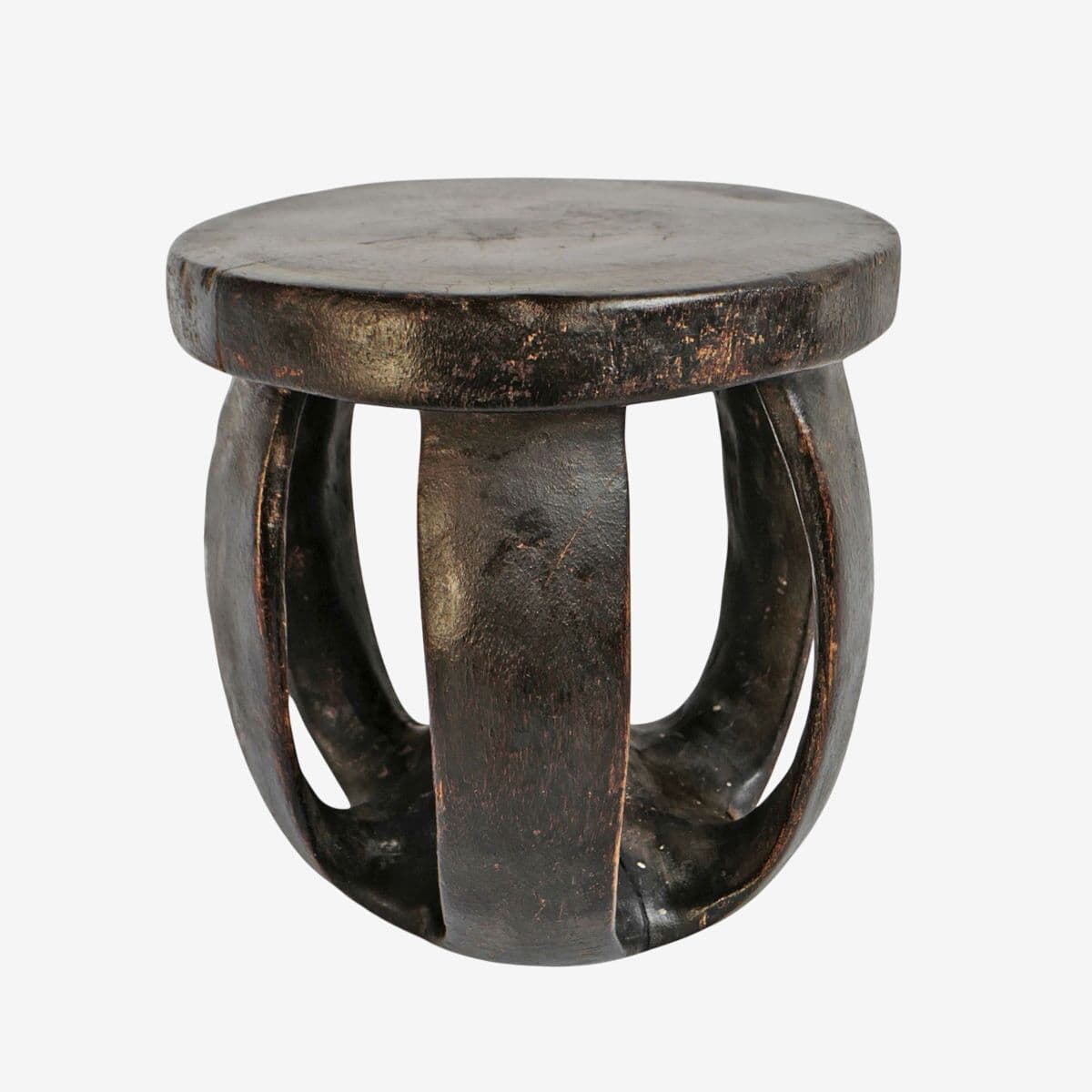 Vintage Baga Round Small Stool - Image 1