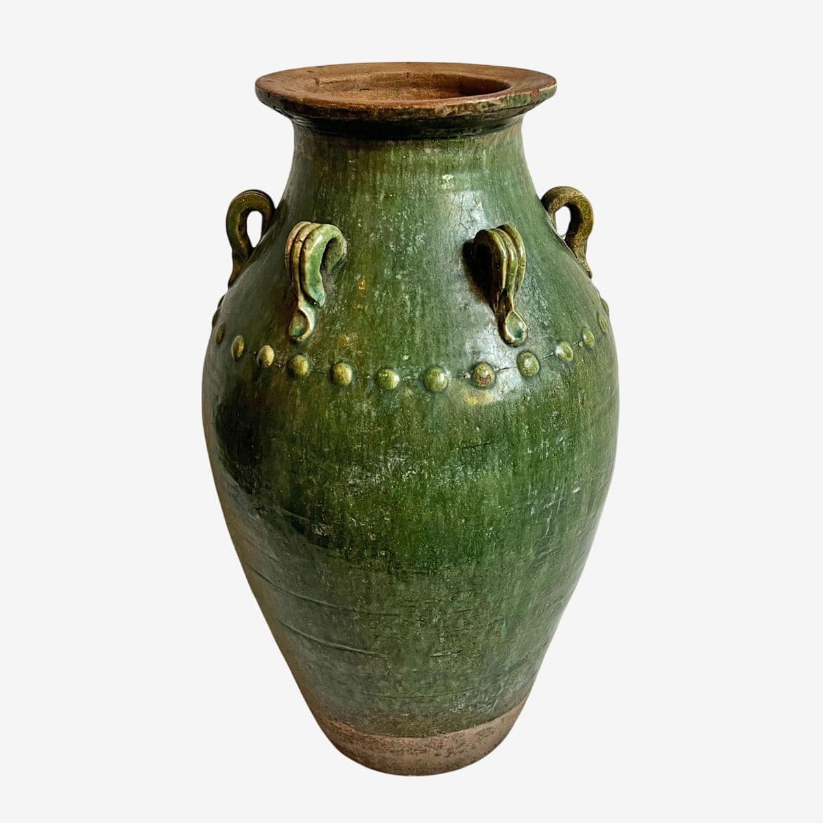 Antique Green Java Vase - Image 1
