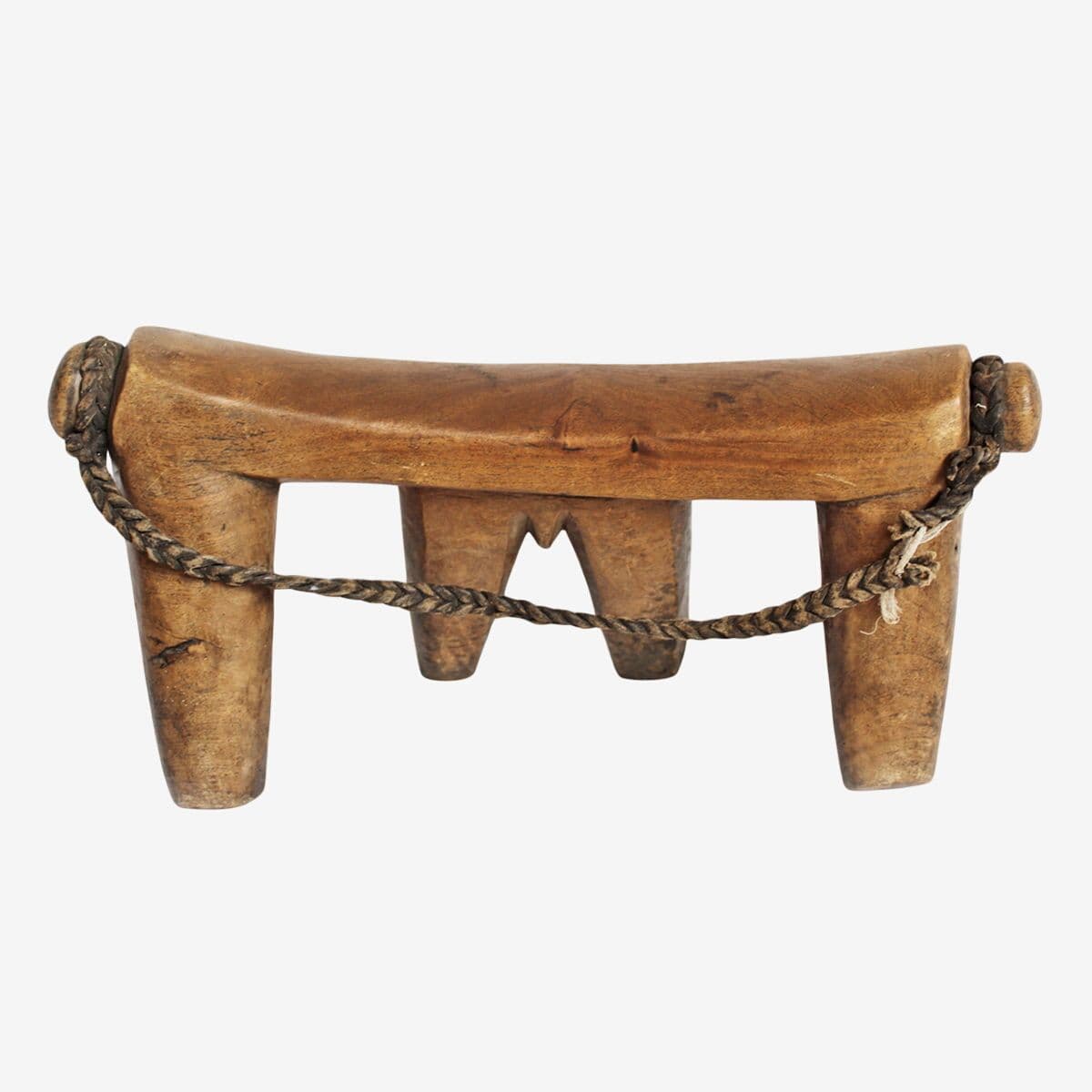 Vintage Carved Dinka Headrest - Image 1