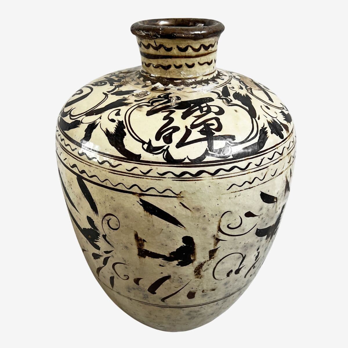 Large Antique Cizhou Pottery