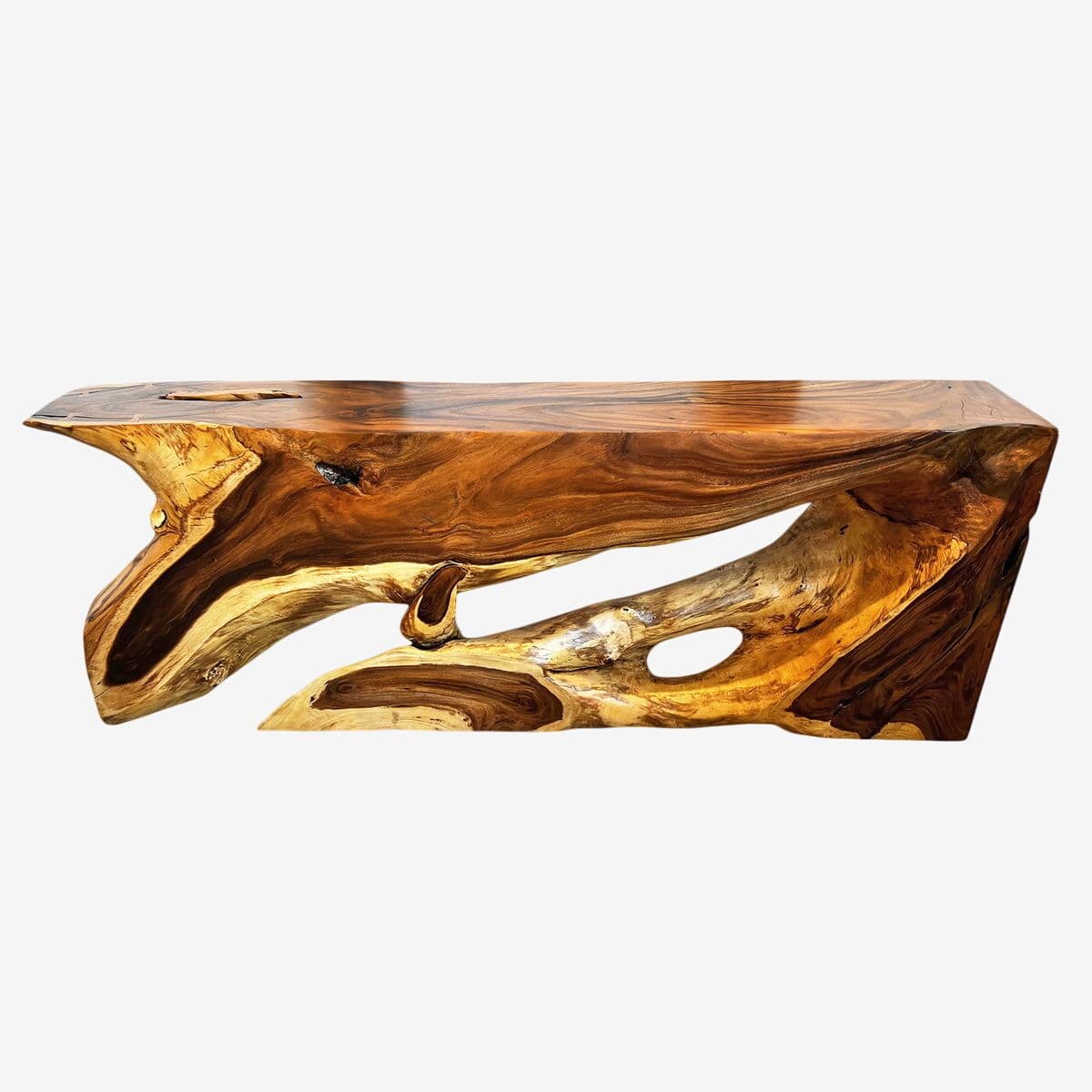 Organic Modern Acacia Console - Image 1