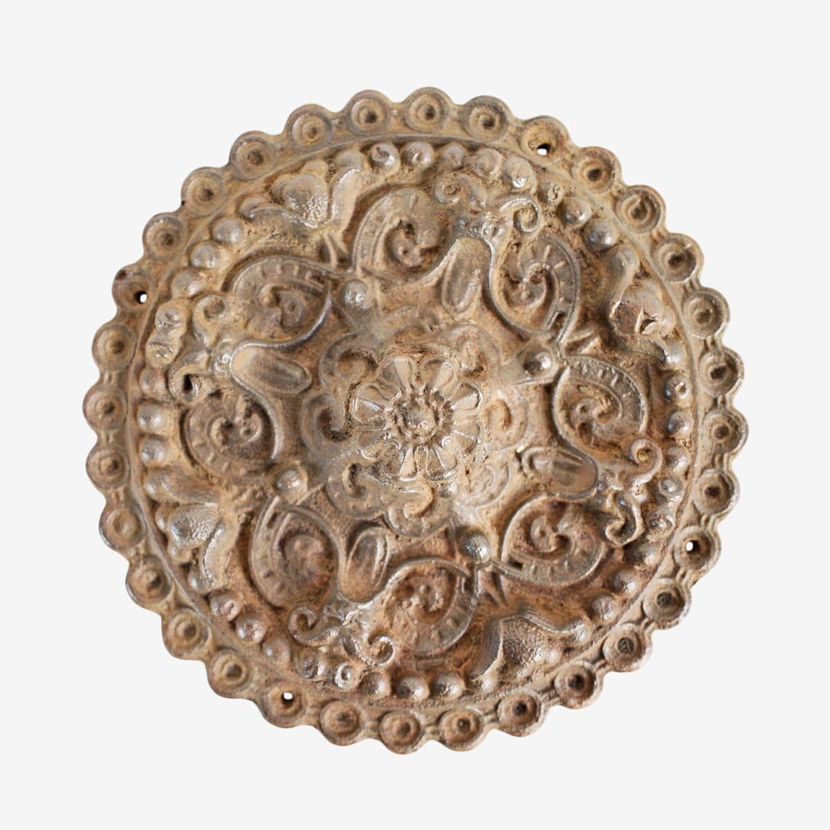 Antique Cast Iron Medallion - Image 1