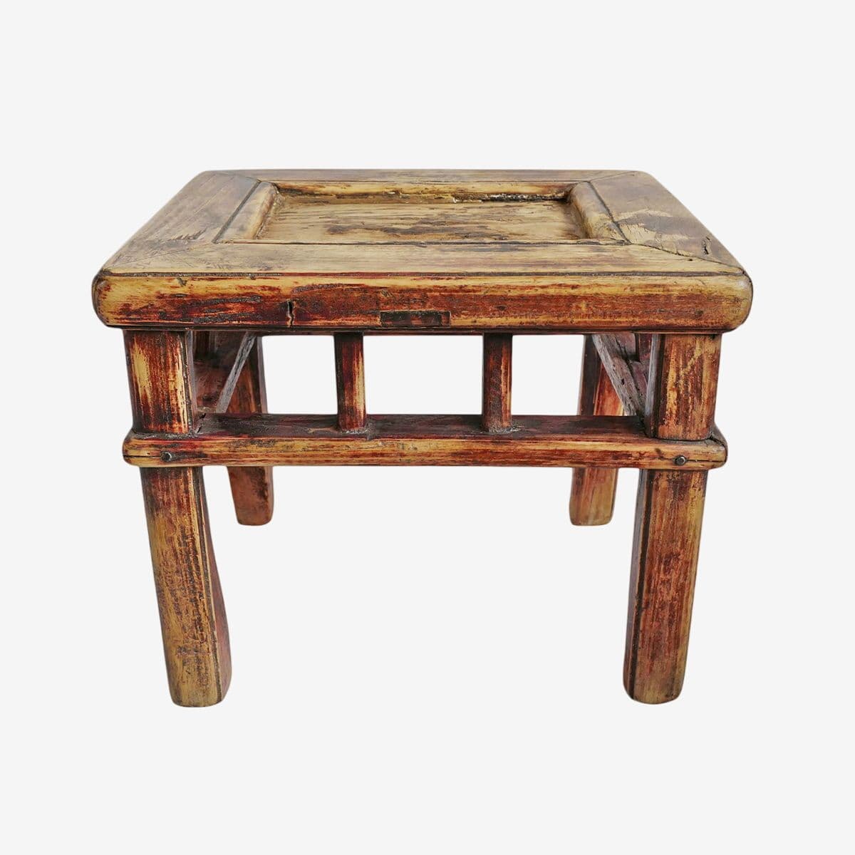Vintage Elm Farm Stool - Image 1