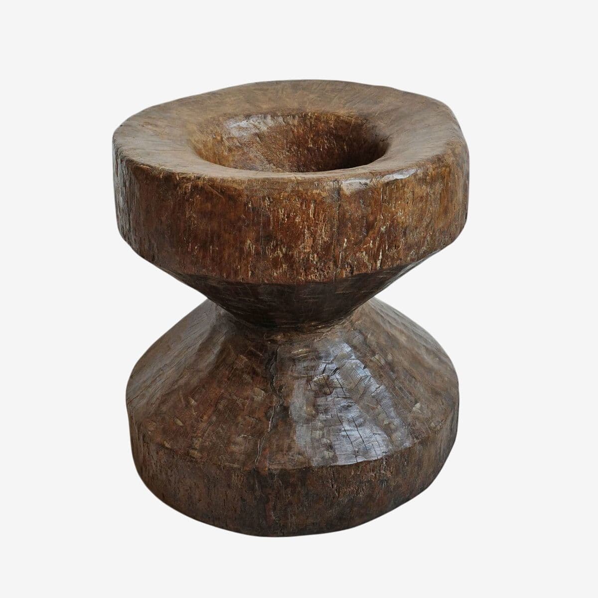 Vintage Naga Wood Pestle Pot - Image 1