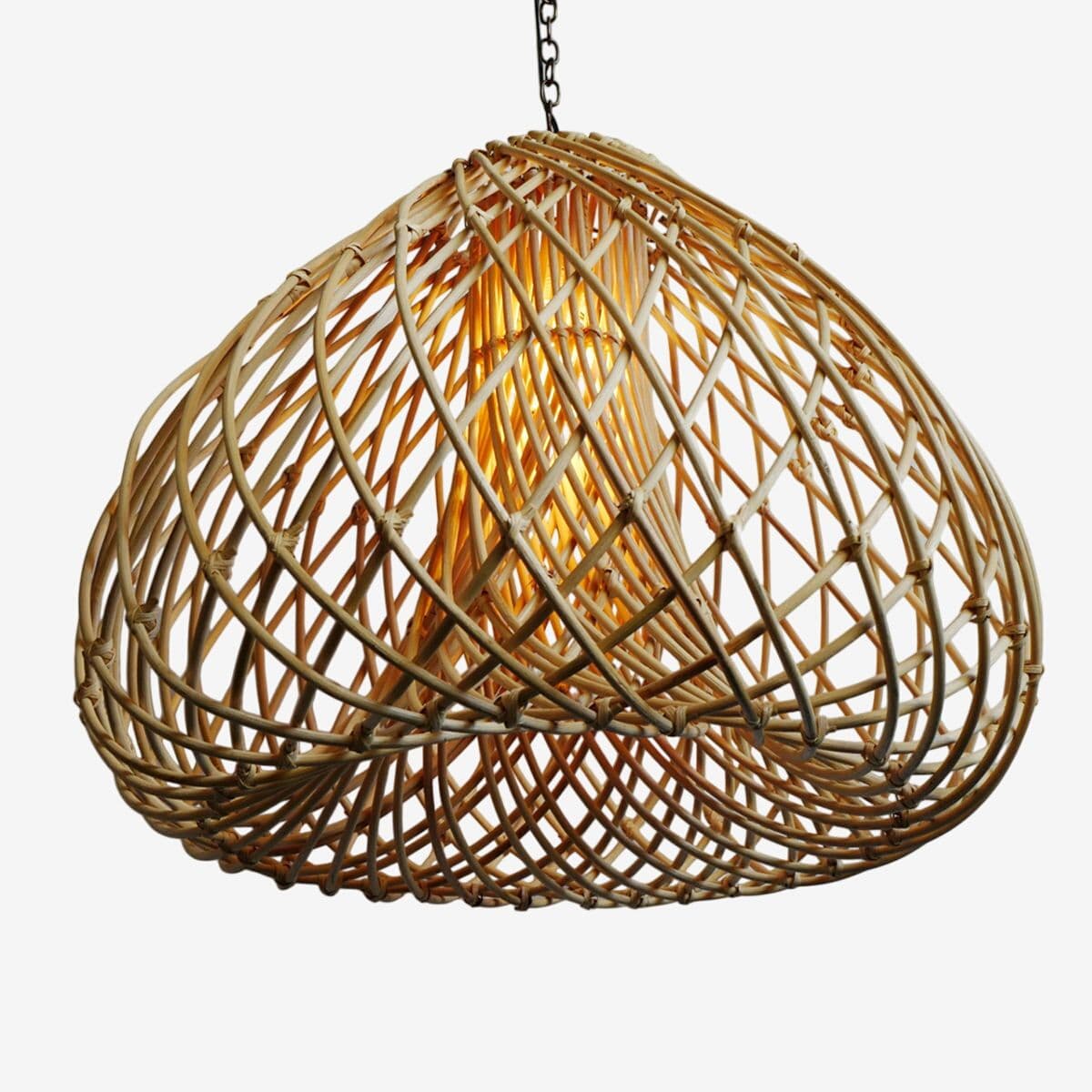 Rattan Java Drop Lantern Large - Image 1