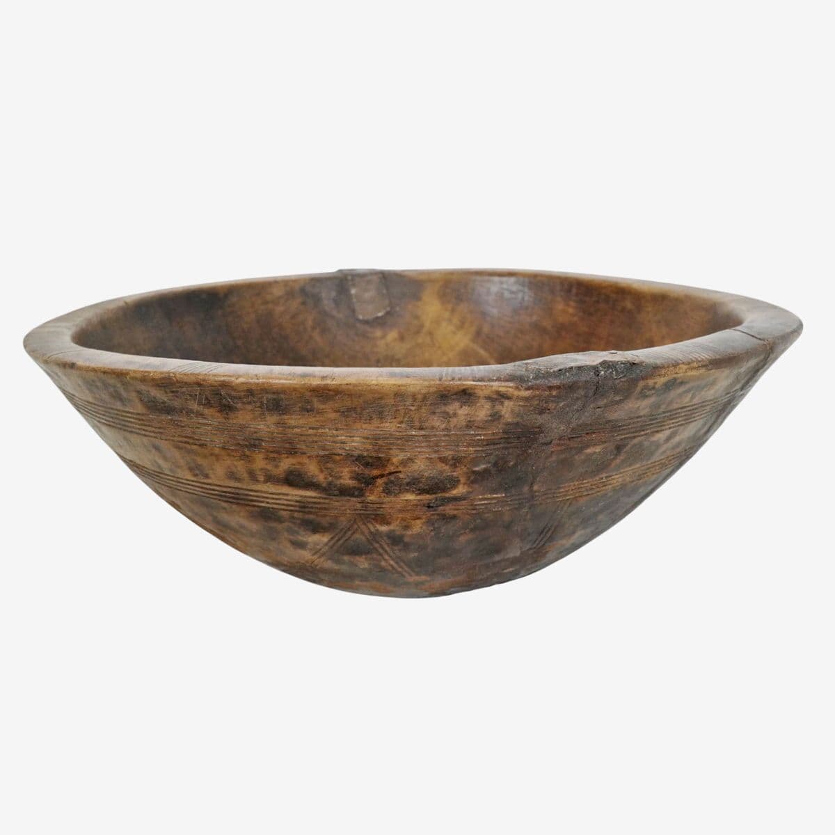 Old Tuareg Wood Bowl - Image 1