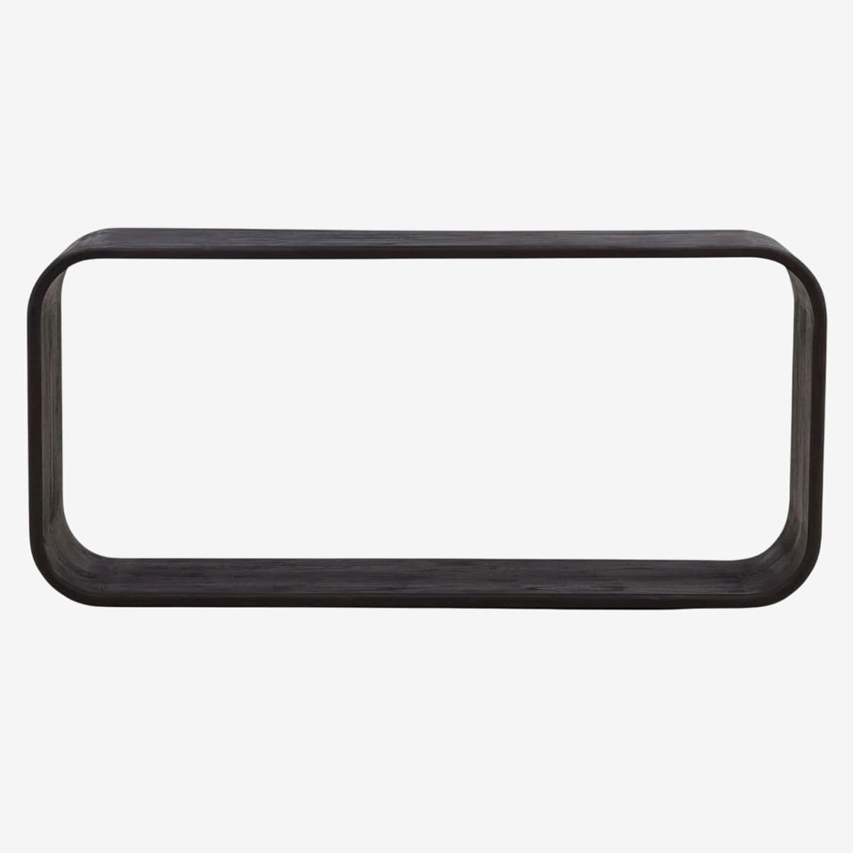 Modern Open Black Wood Console - Image 1