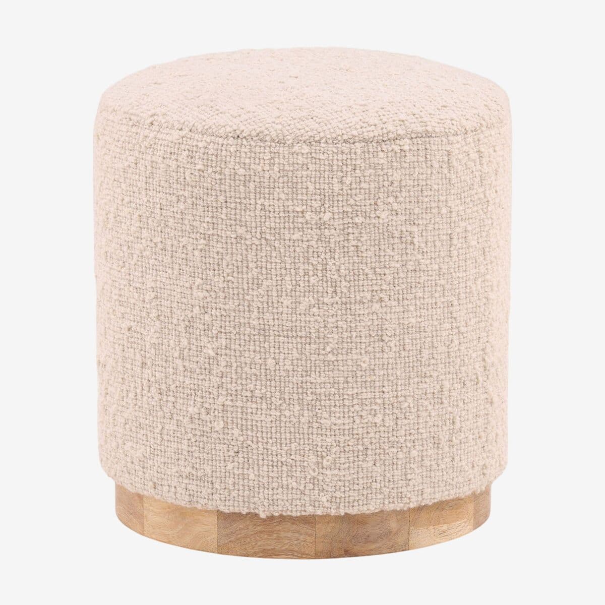 Sadie Off-White Stool - Image 1