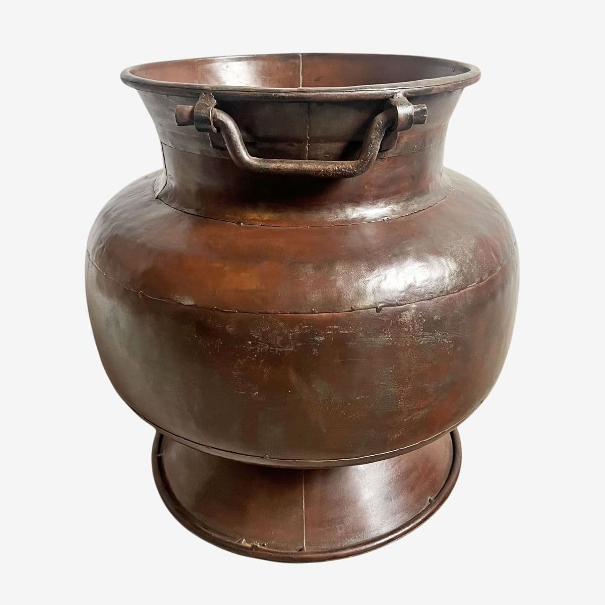 Vintage India Iron Pot - Image 1