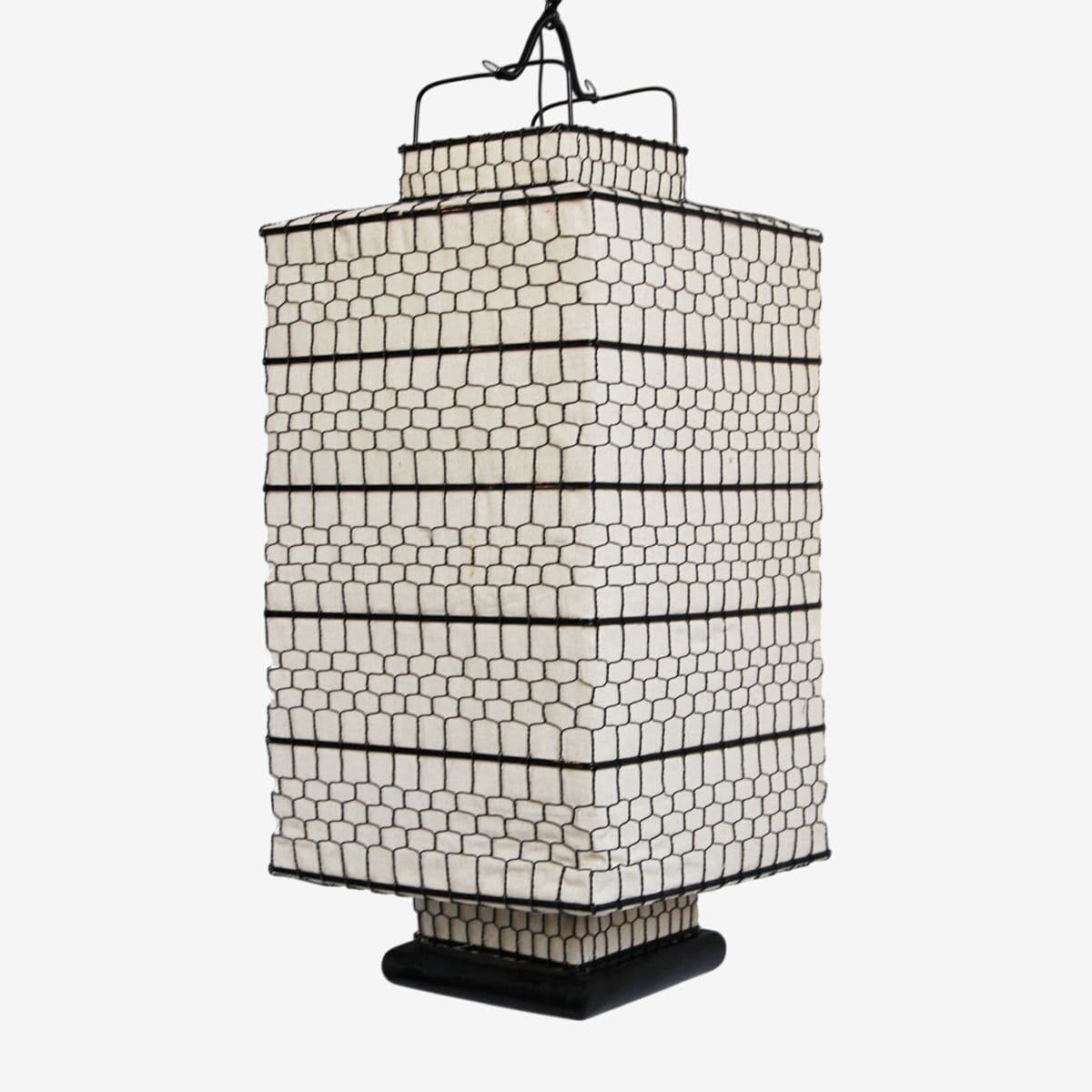 Square Heibe Wire Lantern Large - Image 1