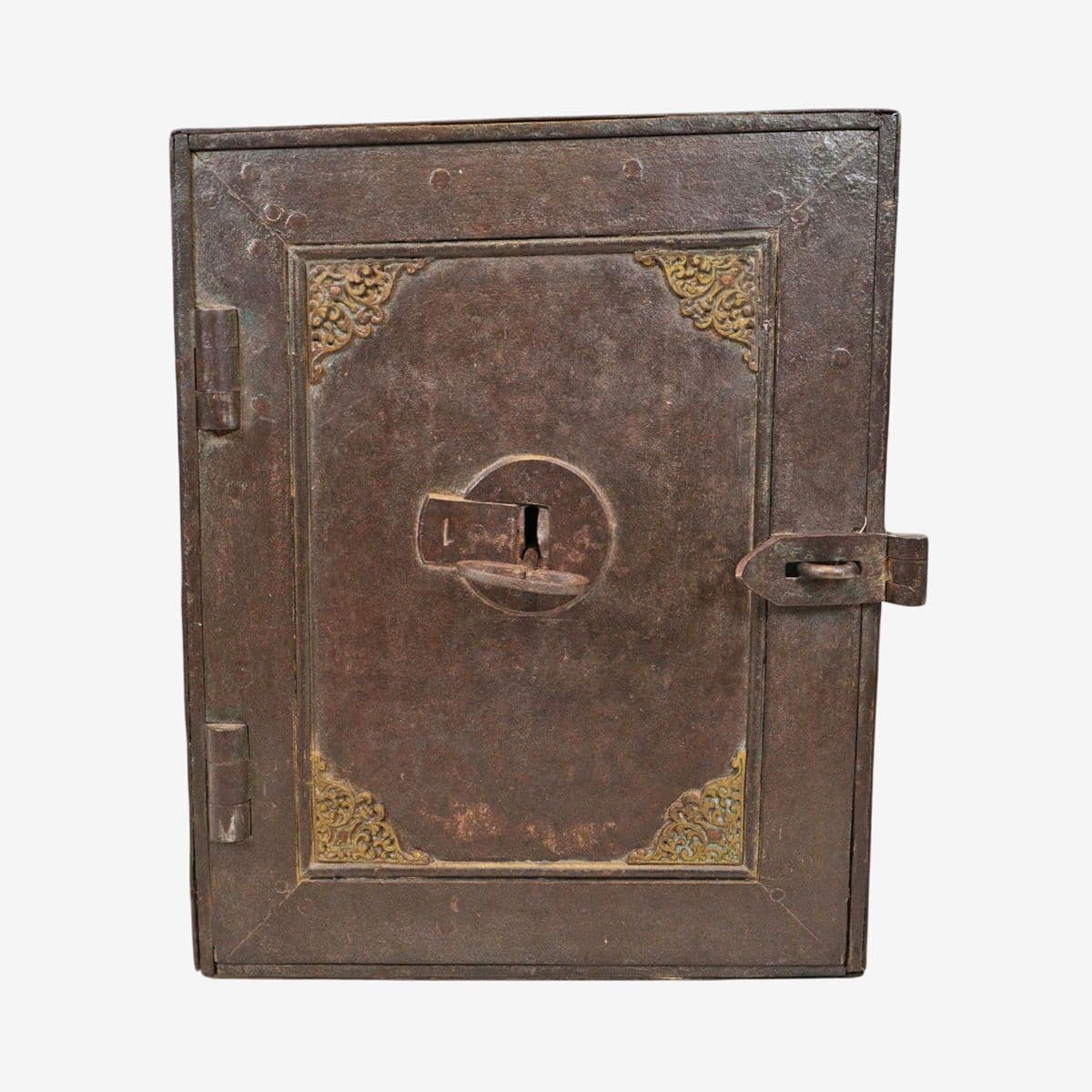 Antique India Iron Safe Box - Image 1