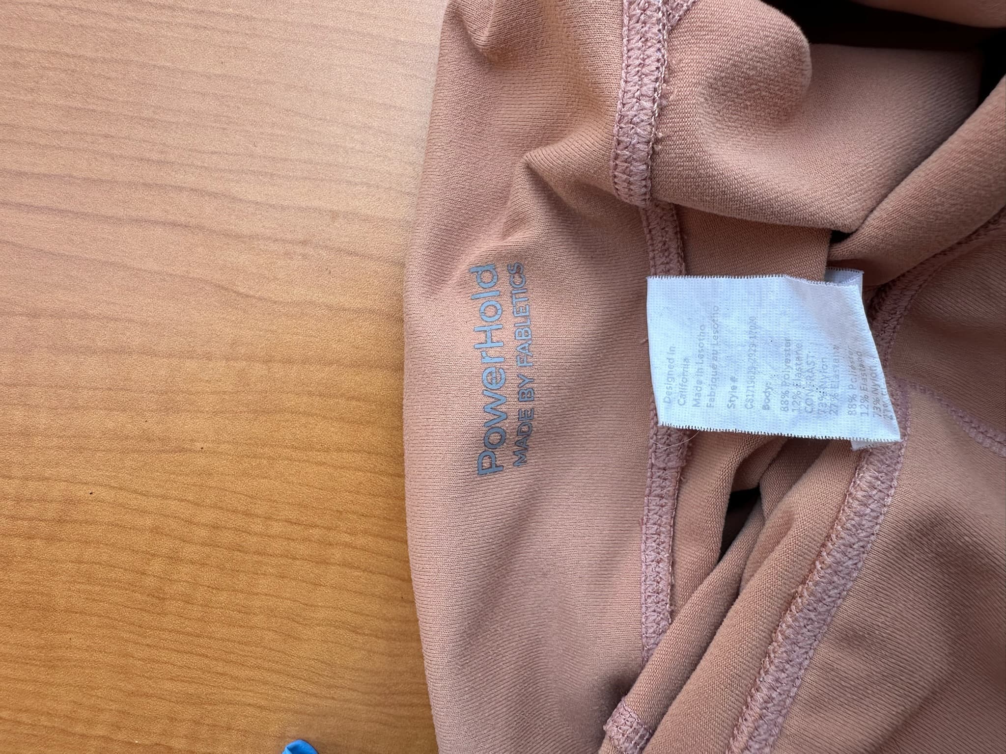 Fabletics PowerHold High Waisted Leggings Women's Size XS Pink Pockets - Thumbnail 4