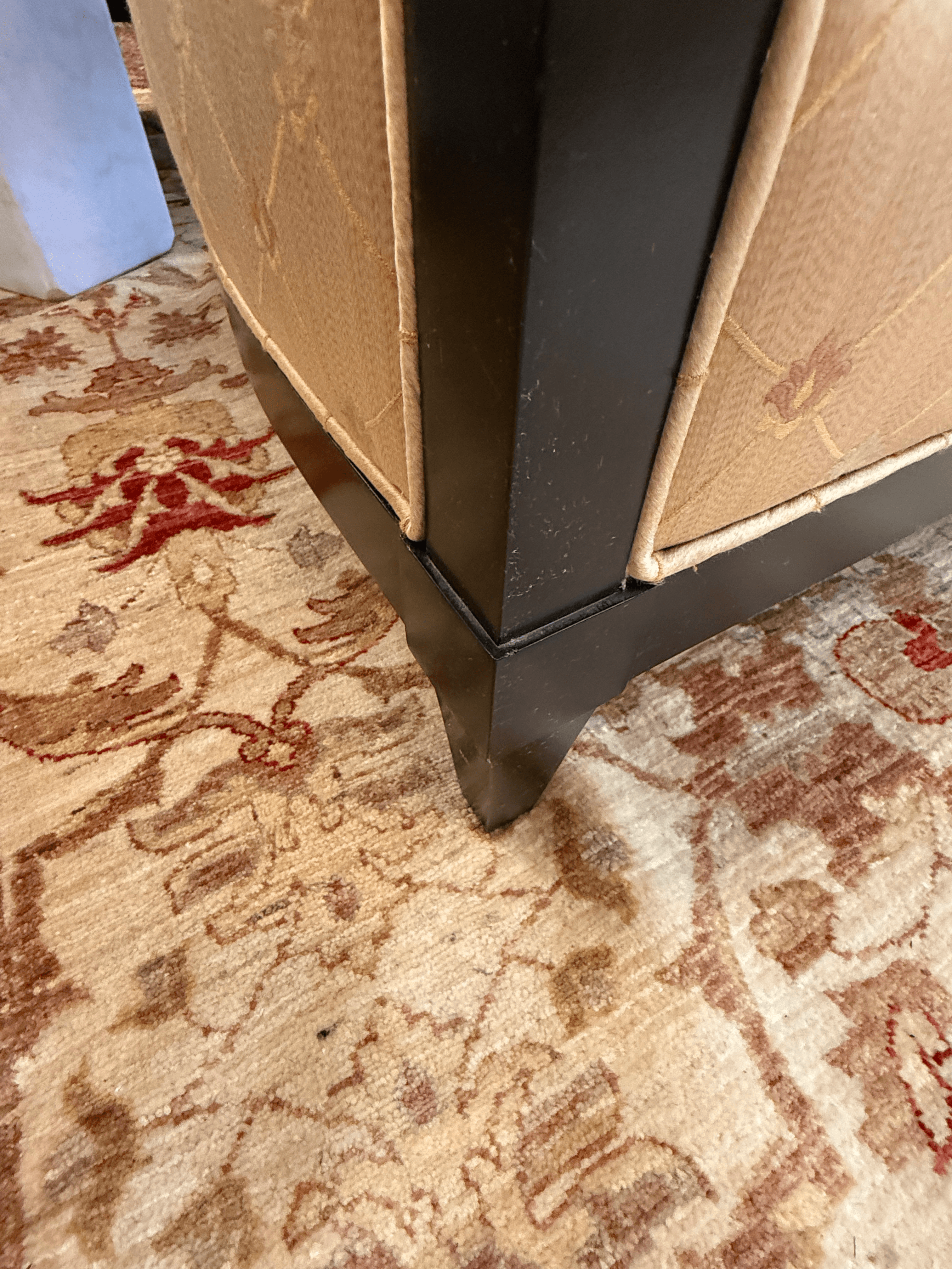 Donghia Golden Sofa With Exposed Wood Frame - Thumbnail 12