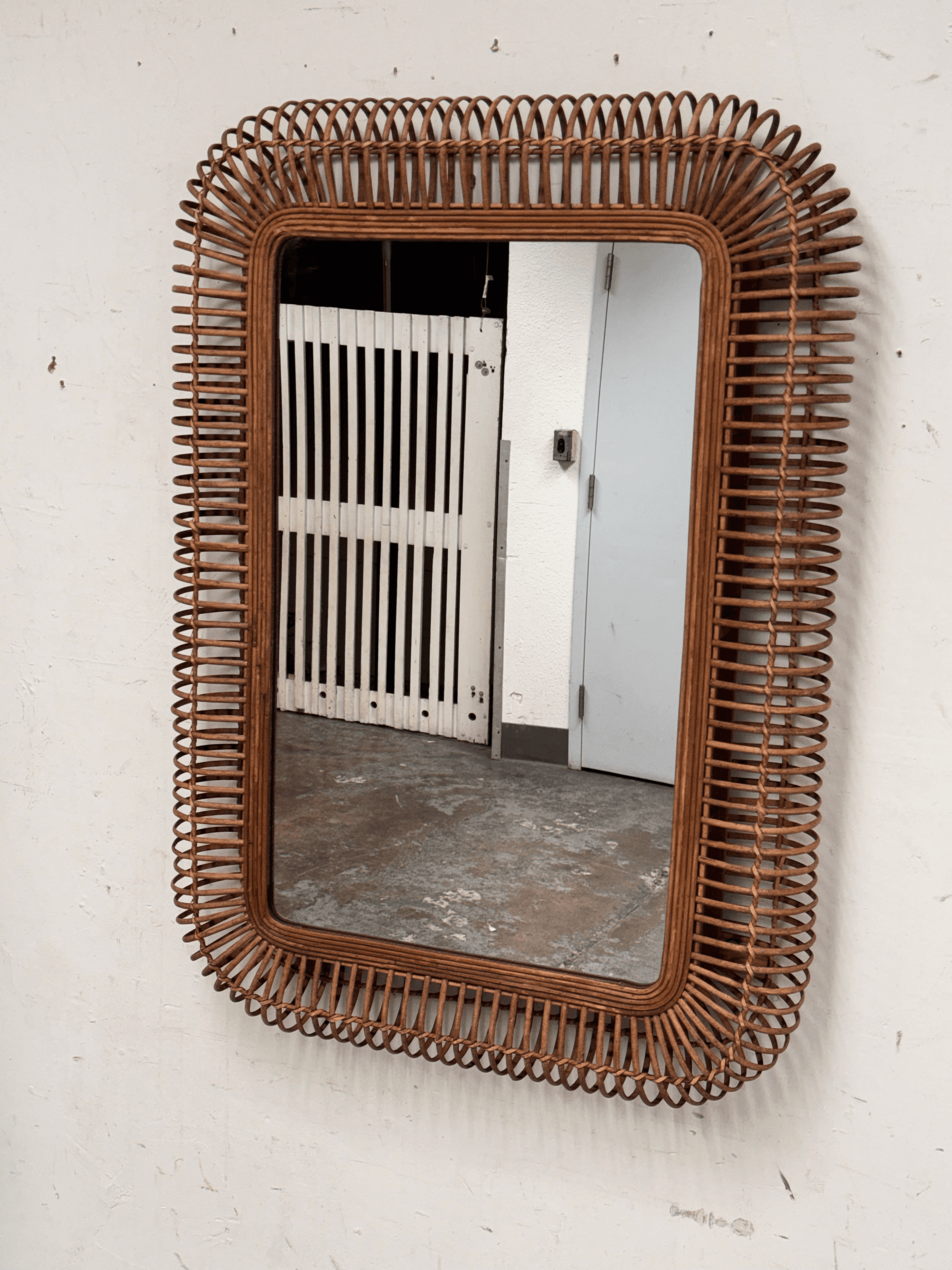 Uma Enterprises Handmade Woven Wall Mirror - Thumbnail 4