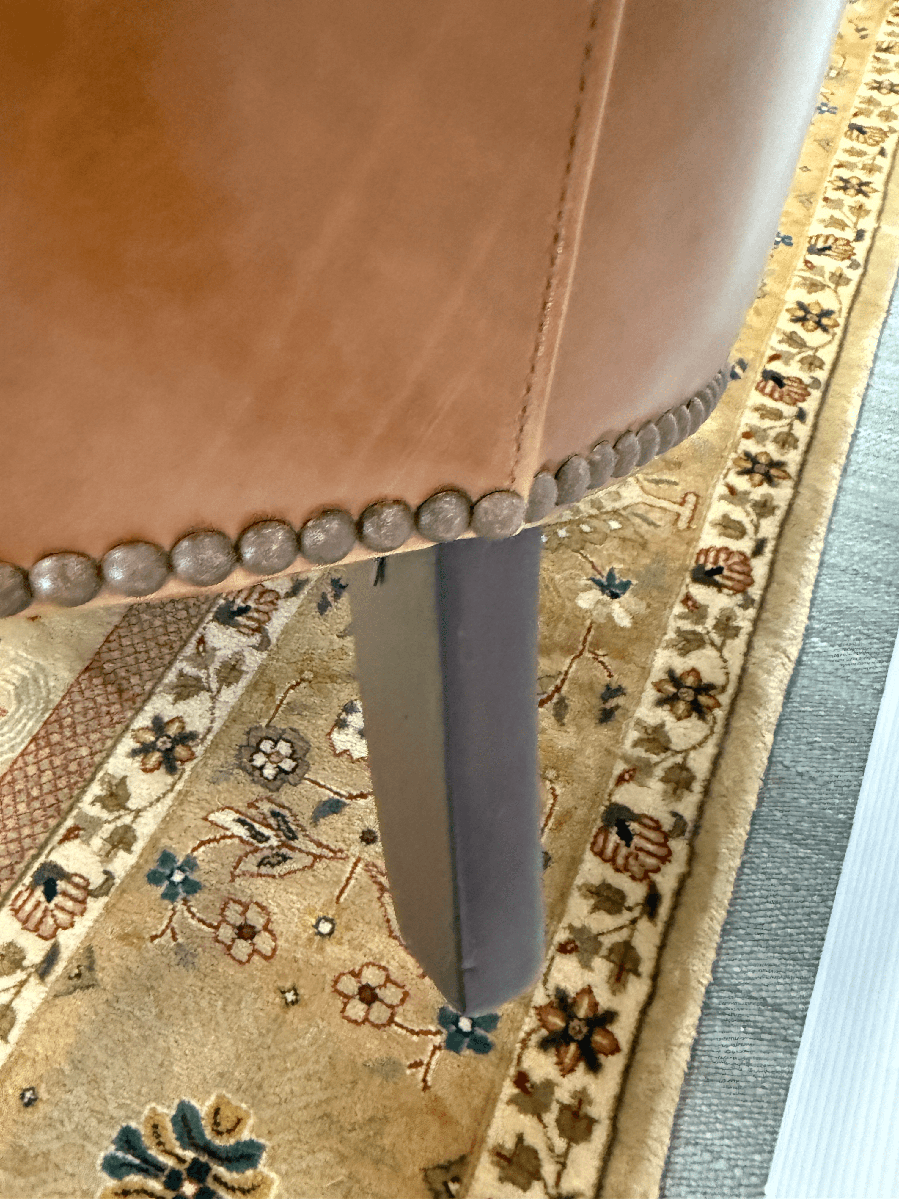 Sunrise Home Leather Wingback Armchair - Thumbnail 6