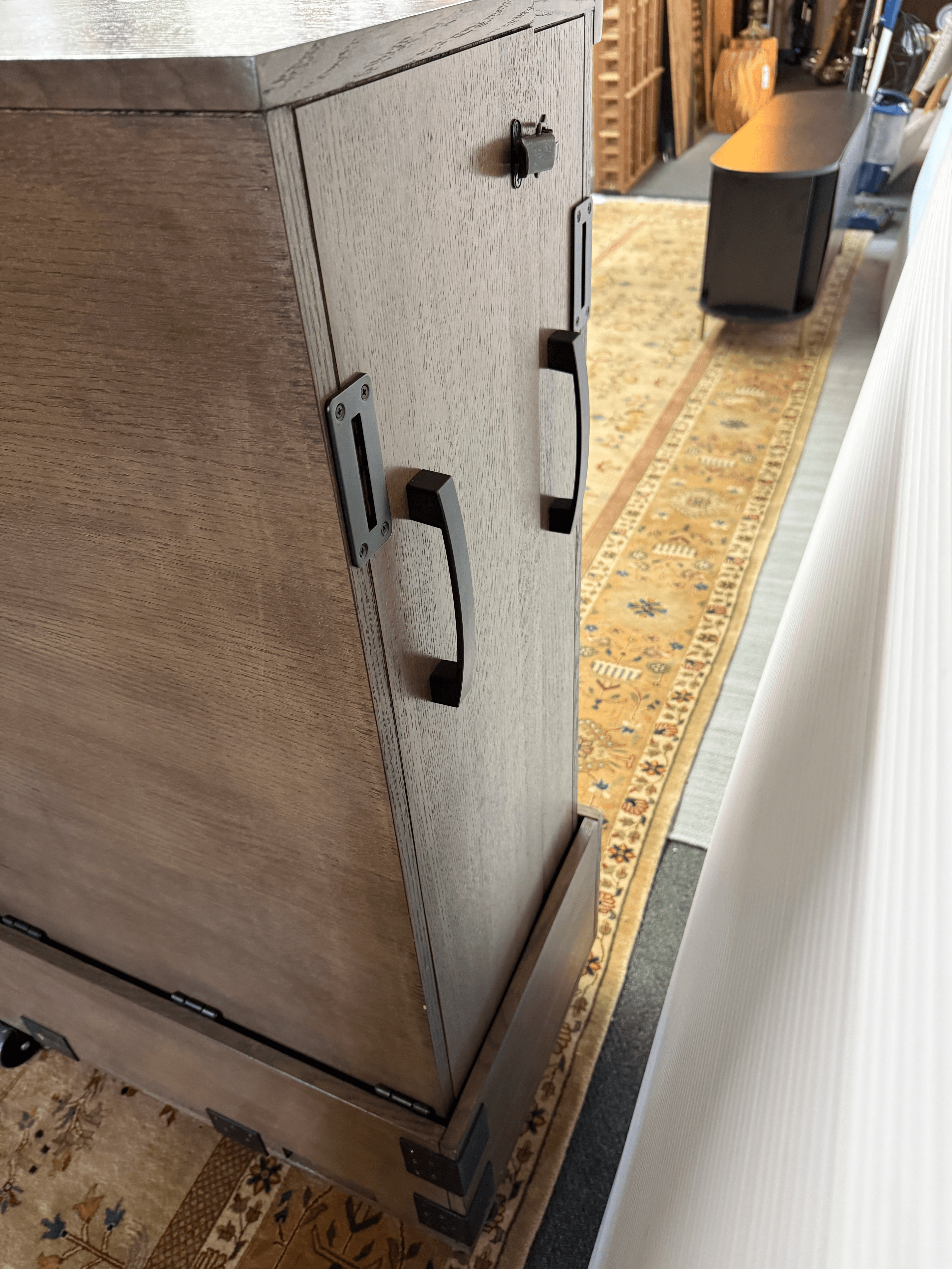 Foundry Select Queen Ambrosia Rolling Cabinet Bed Frame - Thumbnail 7