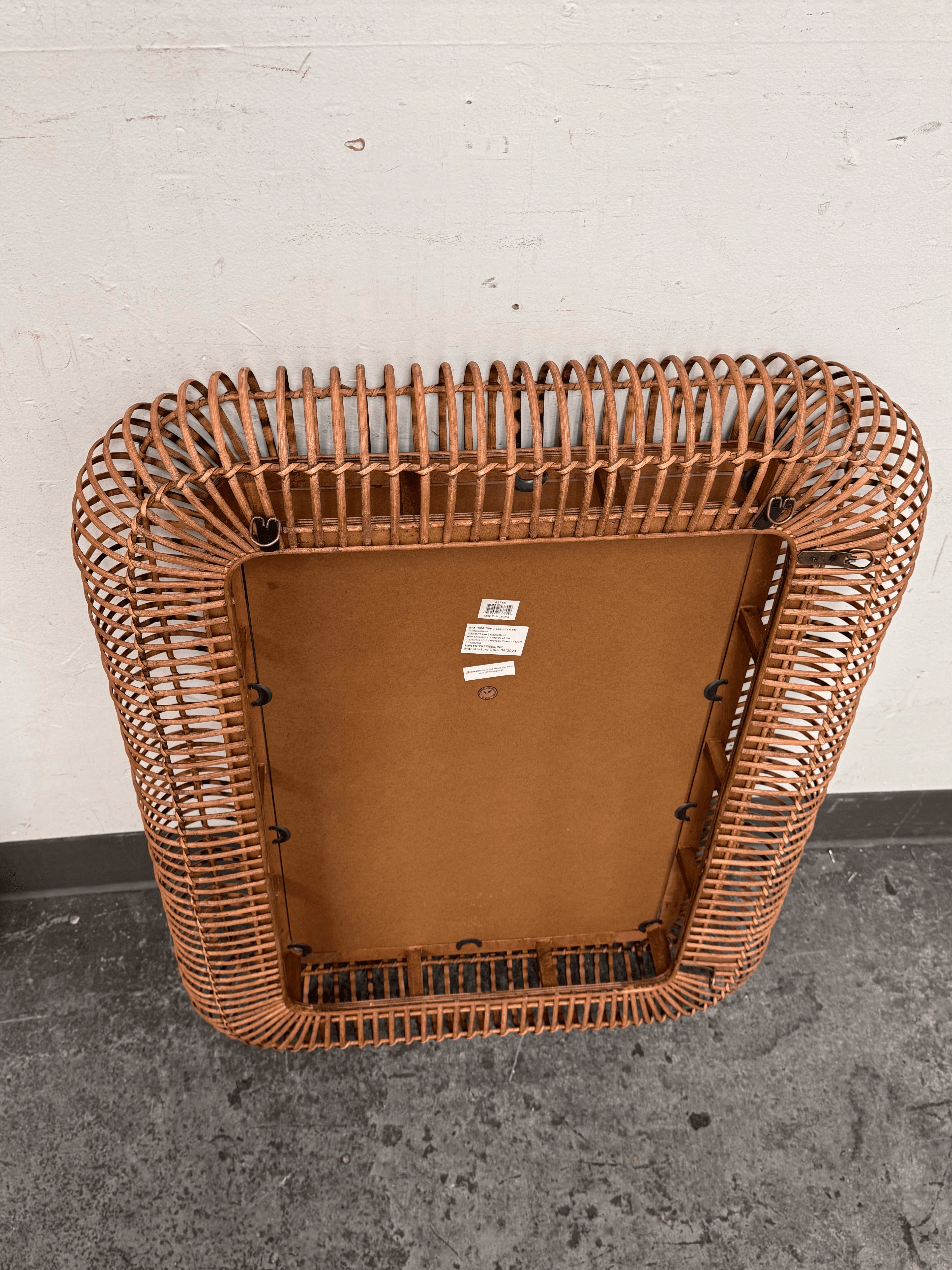 Uma Enterprises Handmade Woven Wall Mirror - Thumbnail 11