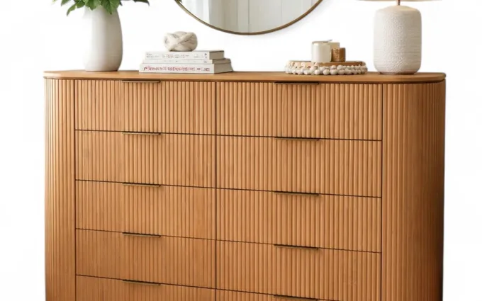 Restoration Hardware eight-drawer dresser, cut out