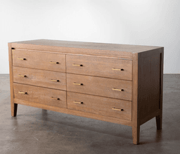 6-Drawer Wood Dresser