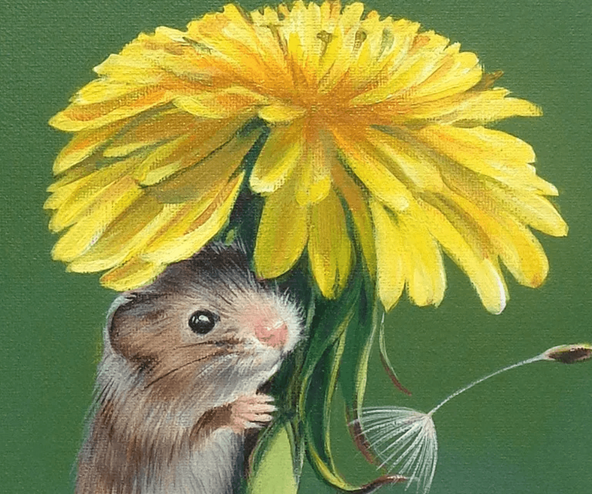 Gala Mouse Oil Painting