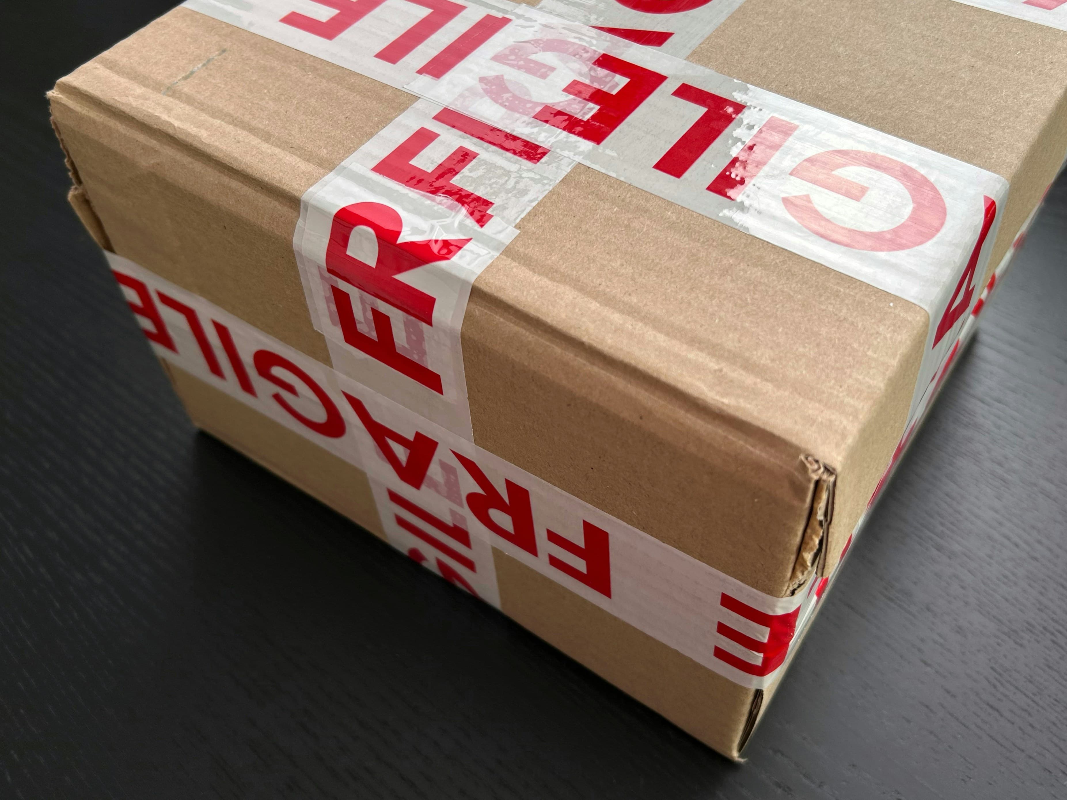 Parcel prepared for insured shipping