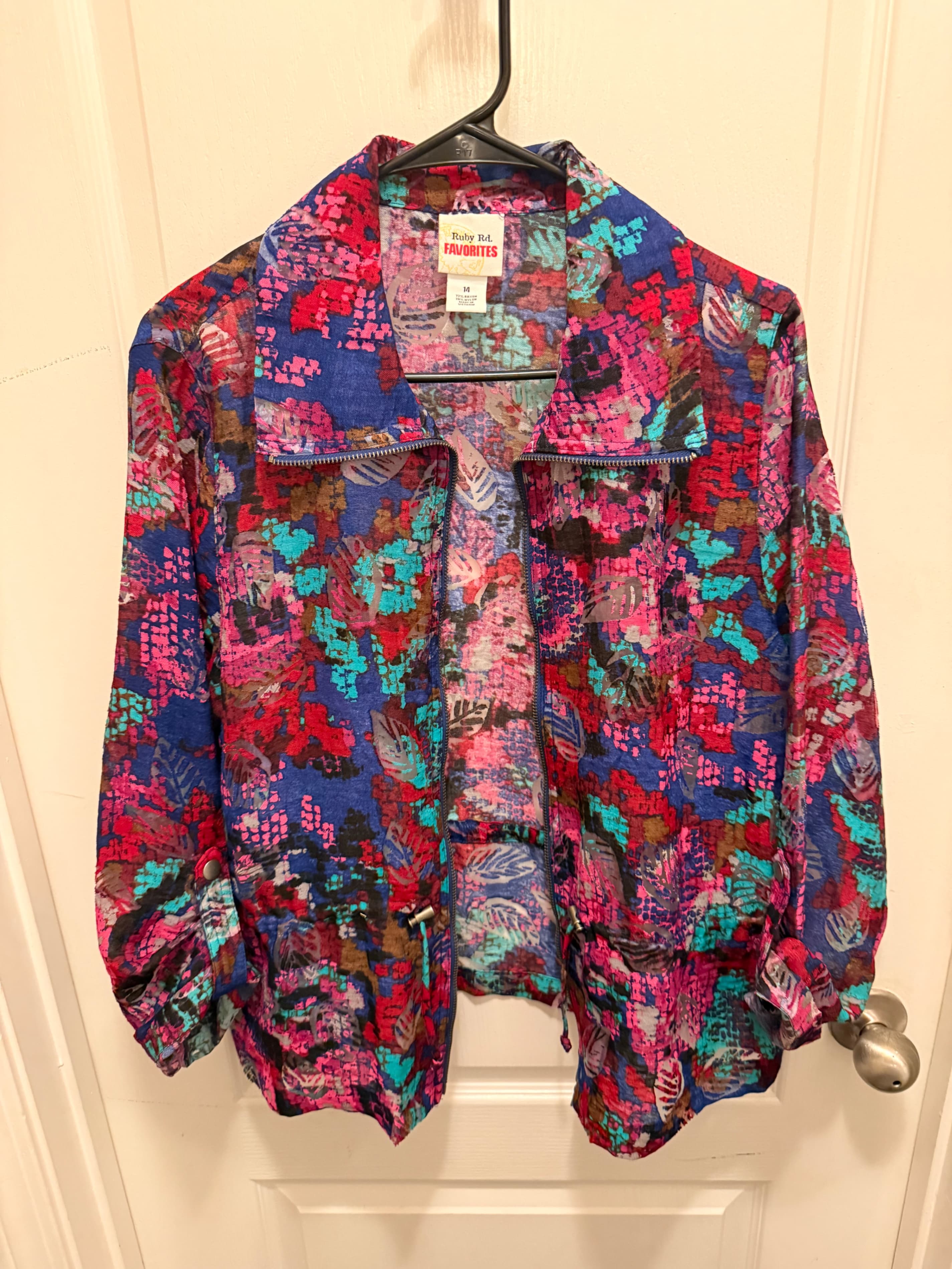 Ruby Rd. Favorites Women's Floral Jacket Size 14