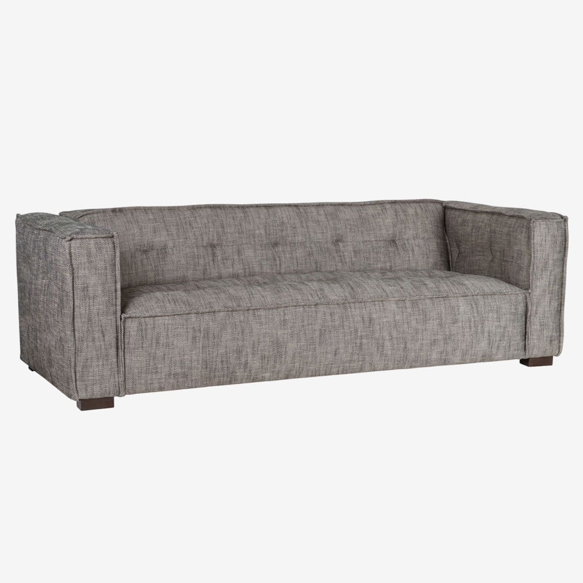 Luka Grey Squared Tuft Sofa