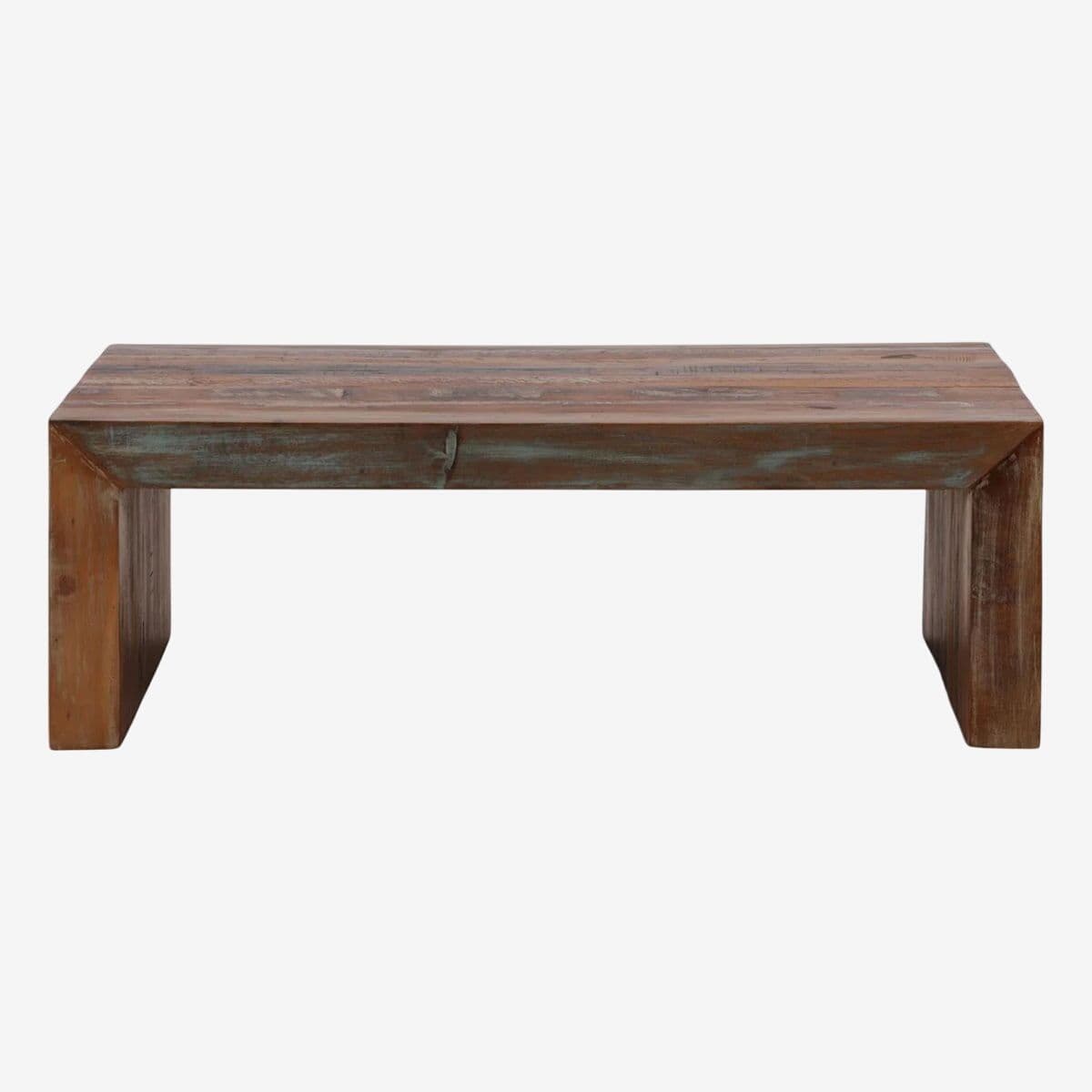 Salvaged Wood Waterfall Coffee Table