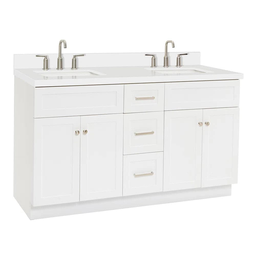Latitude Run Hamlet 61" Double Bathroom Vanity Base FFE-1205 - Image 1