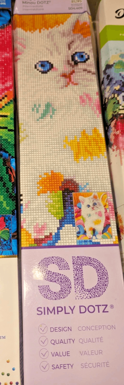 DIAMOND DOTZ, SIMPLY DOTZ & Diamond Art by Leisure Arts - Kitty Dotz - NEW!!!