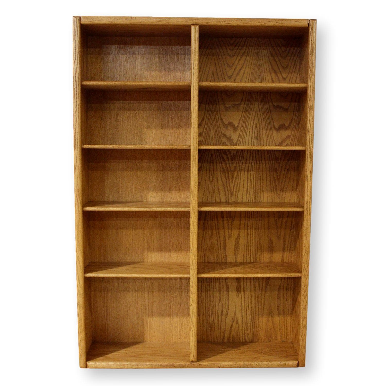 Oak Double Bookcase - Image 1