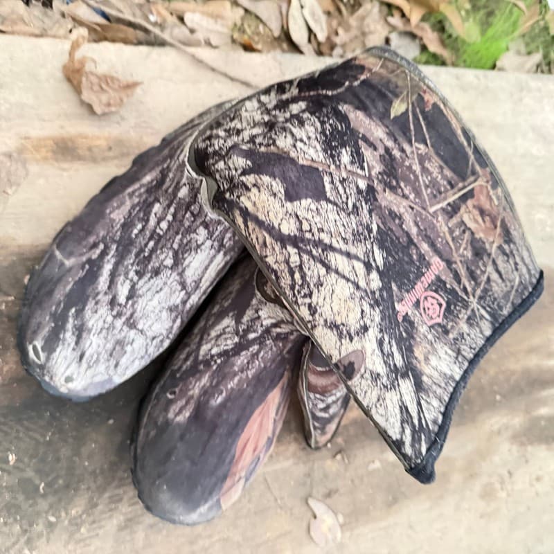 Camouflage Neoprene Hunting Boots Waterproof Insulated Slip-On Outdoor - Image 1