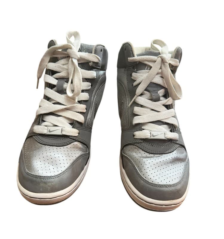 Nike Air Prestige III Mid Men’s US 7.5 Grey Silver White 334480-006 - Image 1