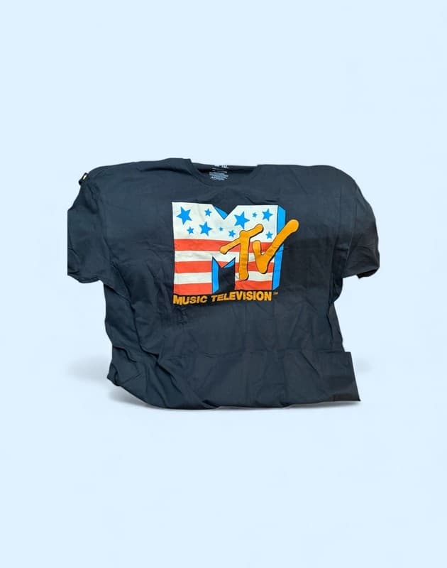 MTV American Flag Logo T-Shirt - Image 1
