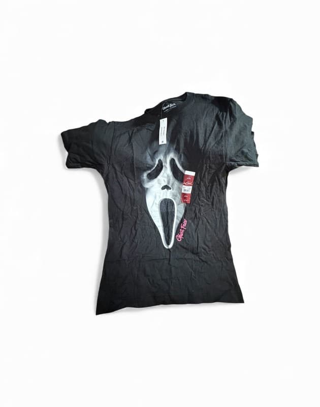Ghost Face Scream Mask Horror Movie Graphic T-Shirt - Image 1