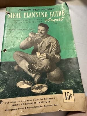 WWII Health for Victory Meal Planning Guides June–Aug 1944 Lot (Westinghouse) - Image 1