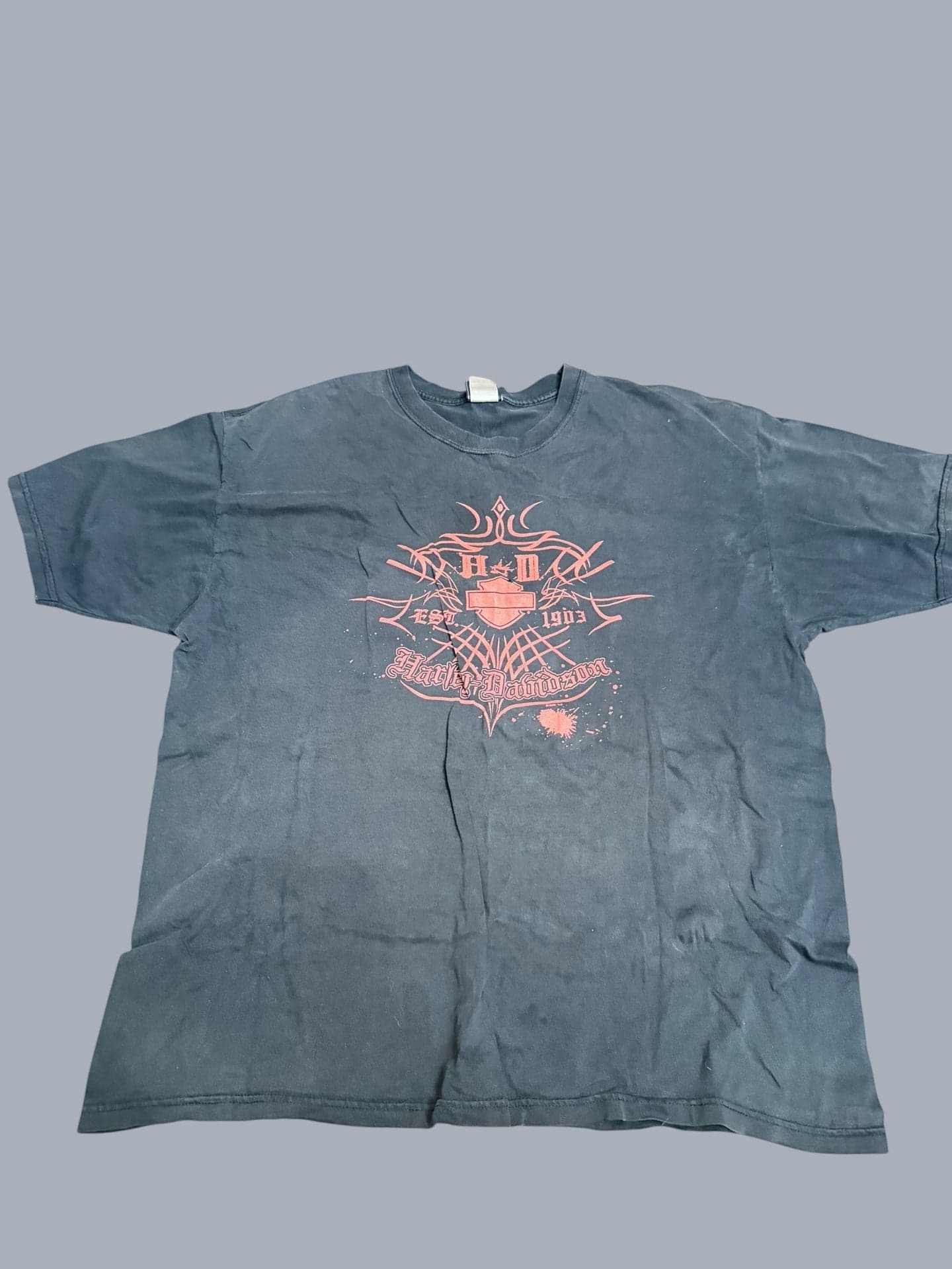 Vntg 2008 Harley-Davidson Kitty Hawk North Carolina Tribal Graphic T-Shirt 2XL - Image 1