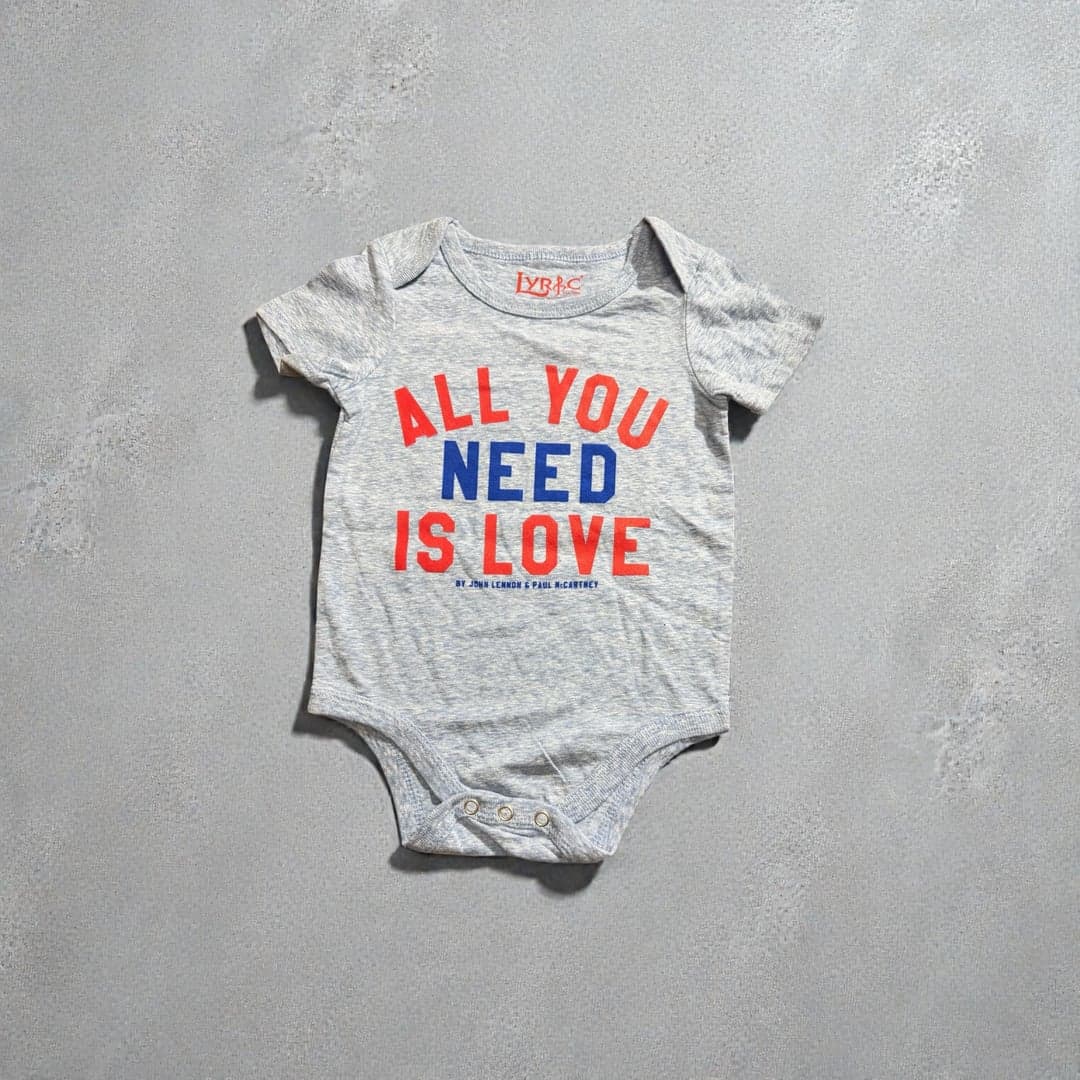 The Beatles All You Need Is Love Baby Bodysuit - Image 1